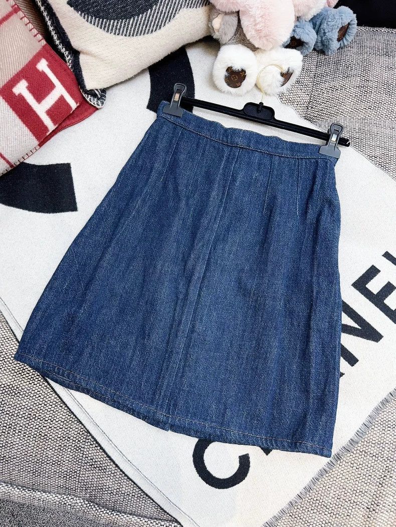 Chanel Chanel Gabrielle Denim Mini Skirt Size 37" - 2 Thumbnail