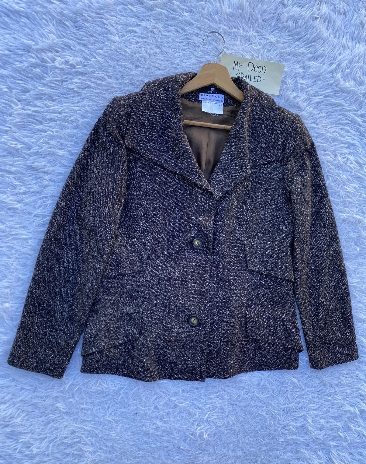Givenchy Rare Vintage GIVENCHY Wool Jacket Size M / US 6-8 / IT 42-44 - 3 Thumbnail