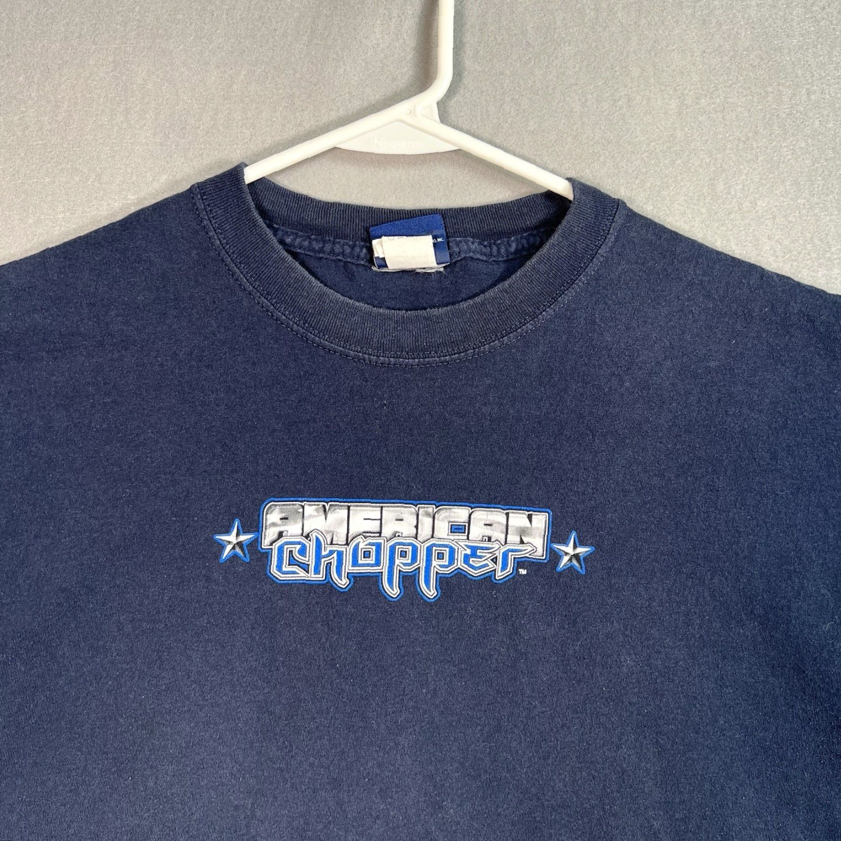 Vintage American Chopper Shirt Adult Large Blue Cotton Short Sleeve Motorcycle Mens Size US L / EU 52-54 / 3 - 5 Thumbnail