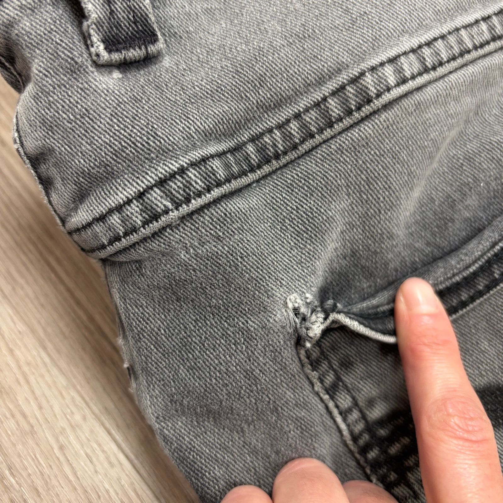 Nudie Jeans Nudie Jeans Co Thin Finn Superused Grey Denim Jeans 33x31 Size US 33 - 12 Thumbnail
