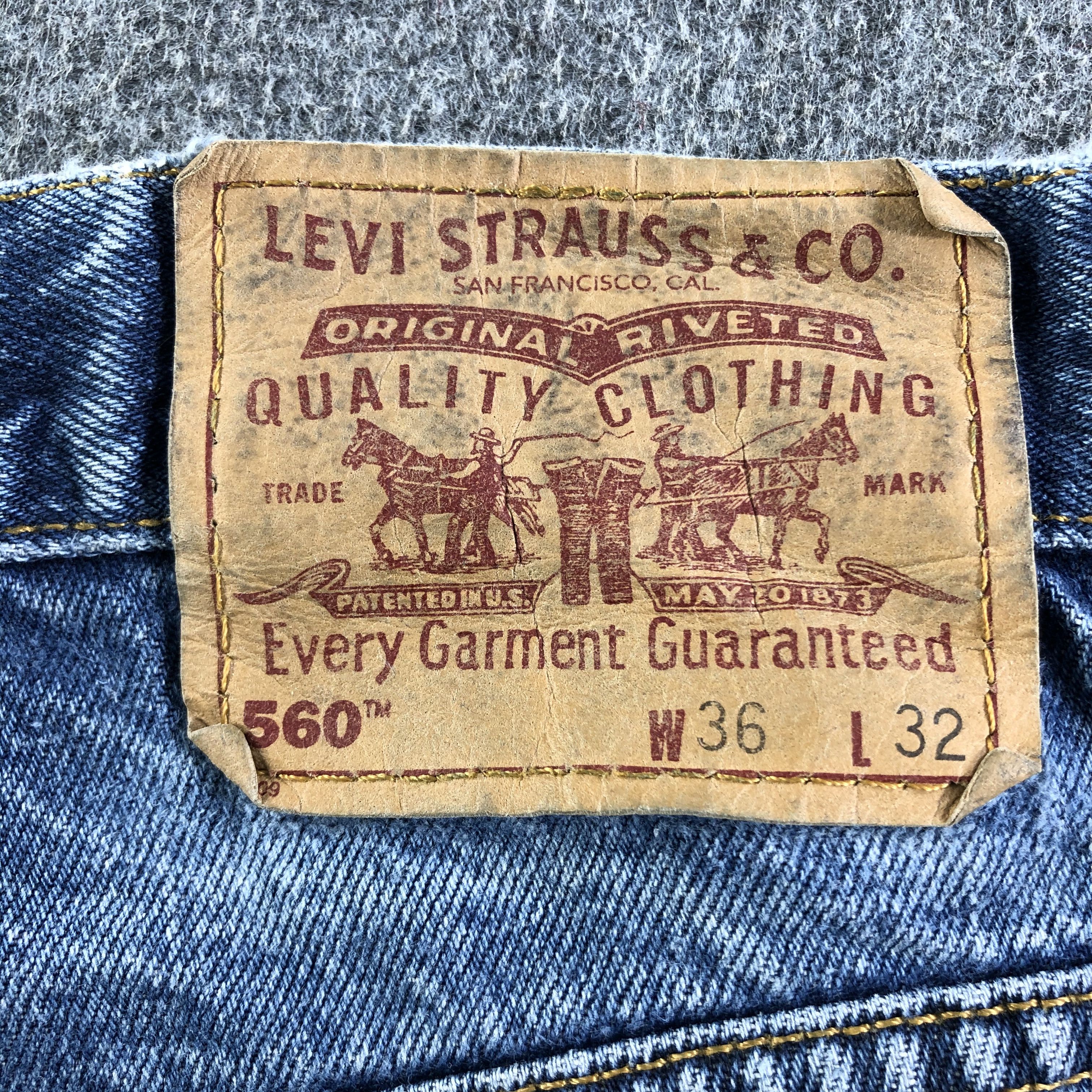 Levi's Vintage 90s Blue Wash Levis 560 Jeans-J3319 Size US 36 / EU 52 - 5 Thumbnail