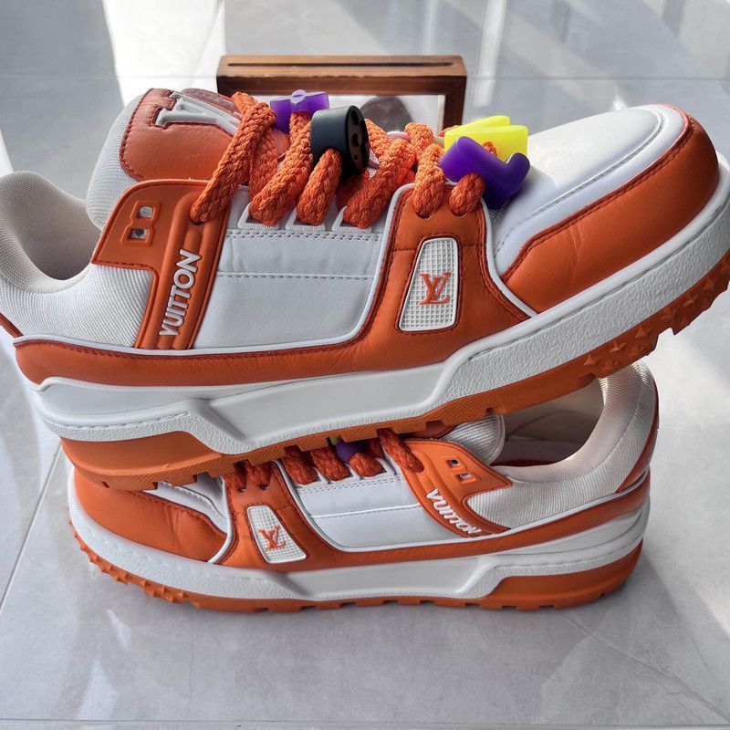 Louis Vuitton Louis Vuitton Trainer Maxi Fashion Sneakers for Men -2508 Size US 10.5 / EU 43-44 - 8 Thumbnail