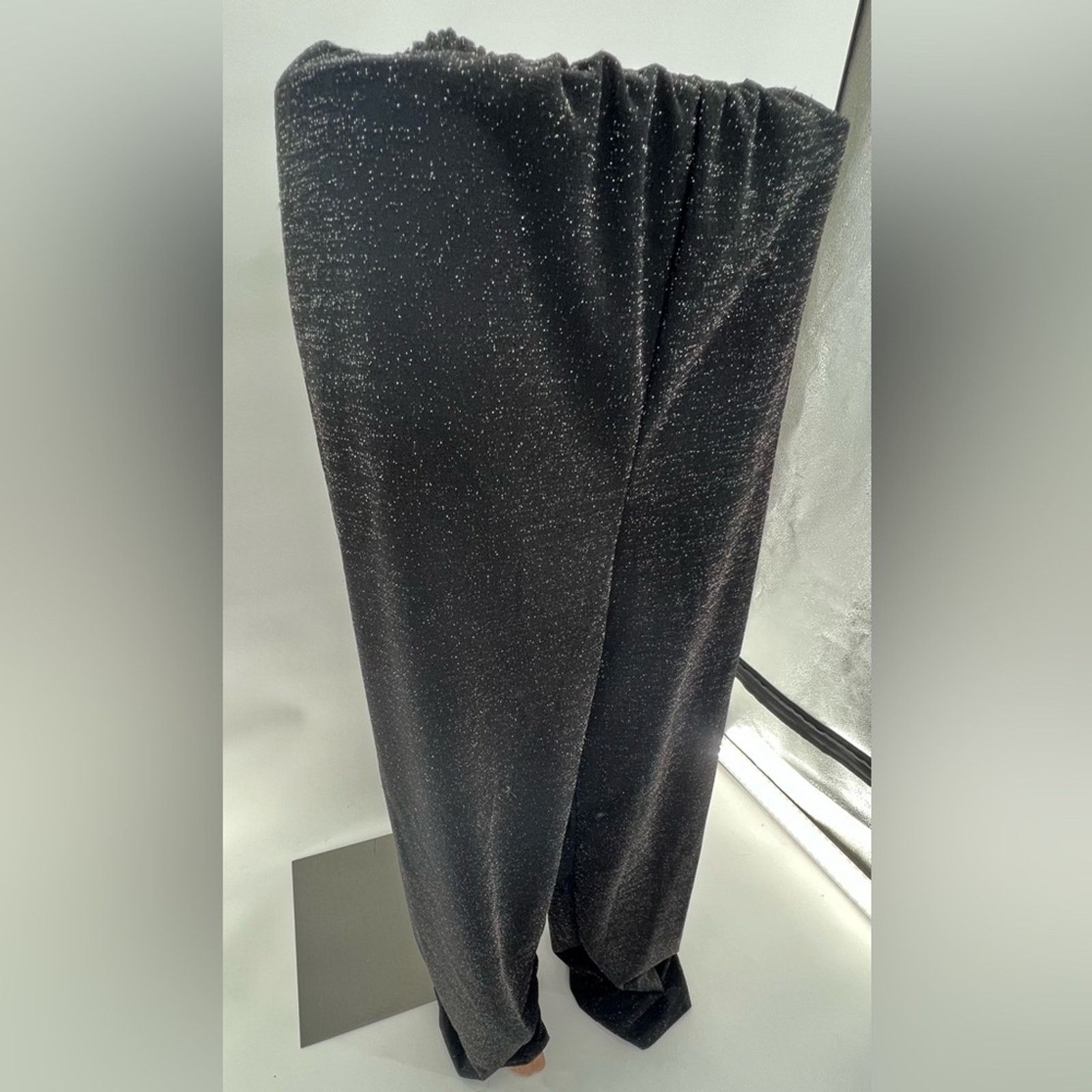 Boohoo Boohoo Shiny Wide Leg Pants Women Long Pants Size 2 Size 26" / US 2 / IT 38 - 4 Thumbnail