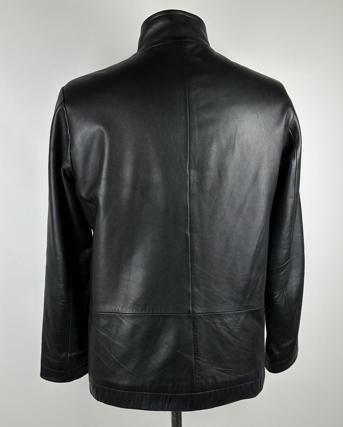 Hugo Boss Men Hugo Boss Black Lamb Leather Vintage Style Padded Jacket Size US M / EU 48-50 / 2 - 6 Thumbnail