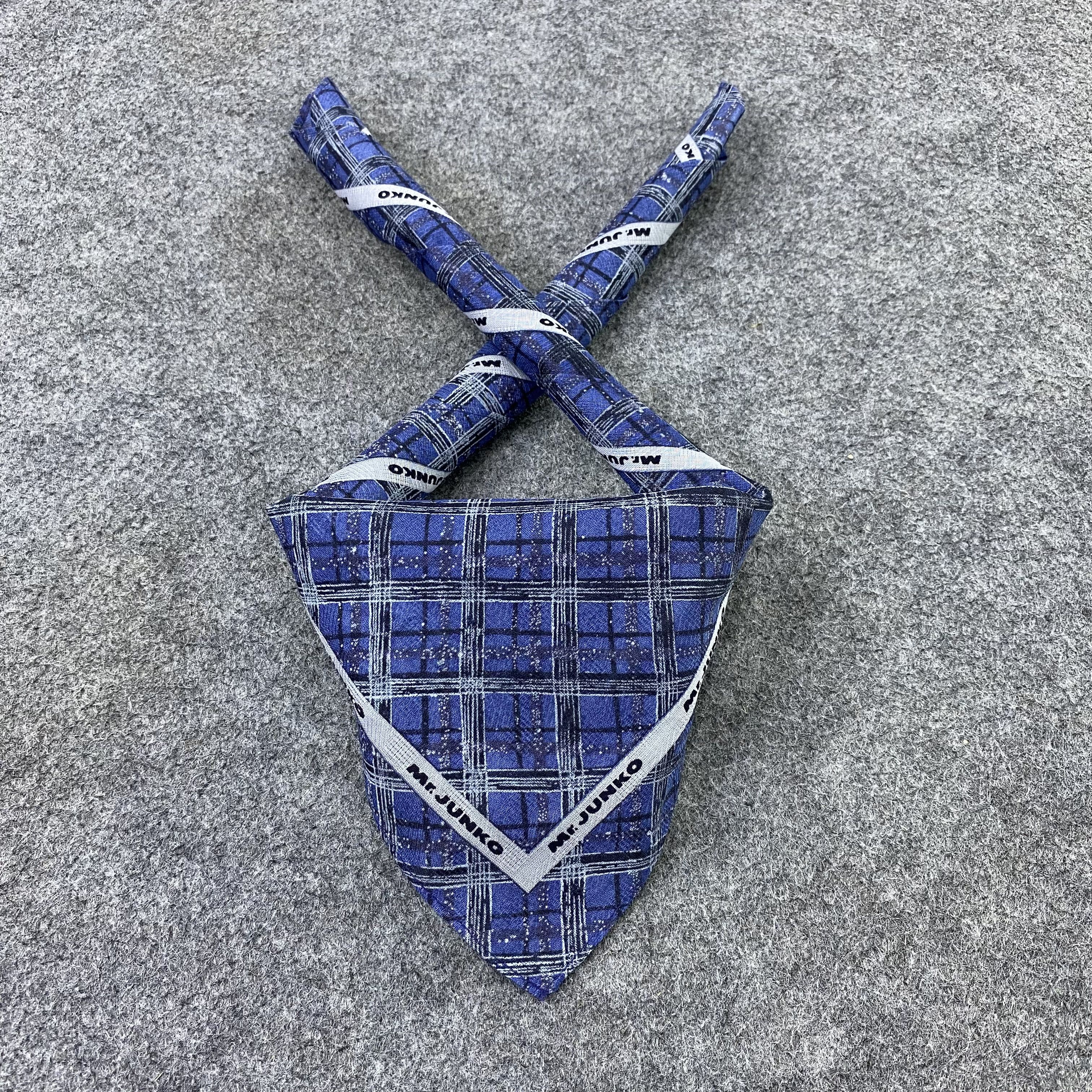 Japanese Brand Mr.Junko Handkerchief Neckerchief Bandana-B1714 Size ONE SIZE - 2 Thumbnail