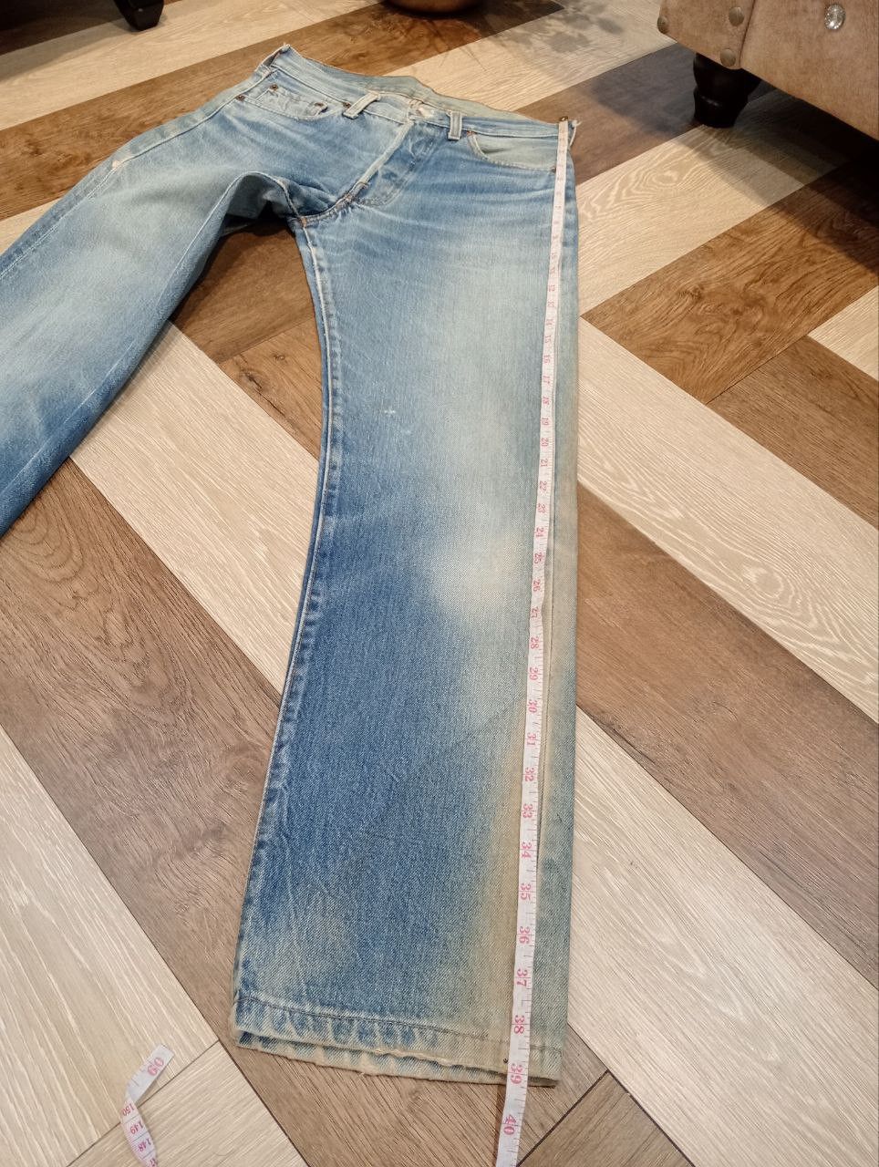 Levi's Vintage Clothing VINTAGE LEVI'S 501 TOP BUTTON #524 SELVEDGE BLUE DENIM PANTS Size US 29 - 17 Thumbnail