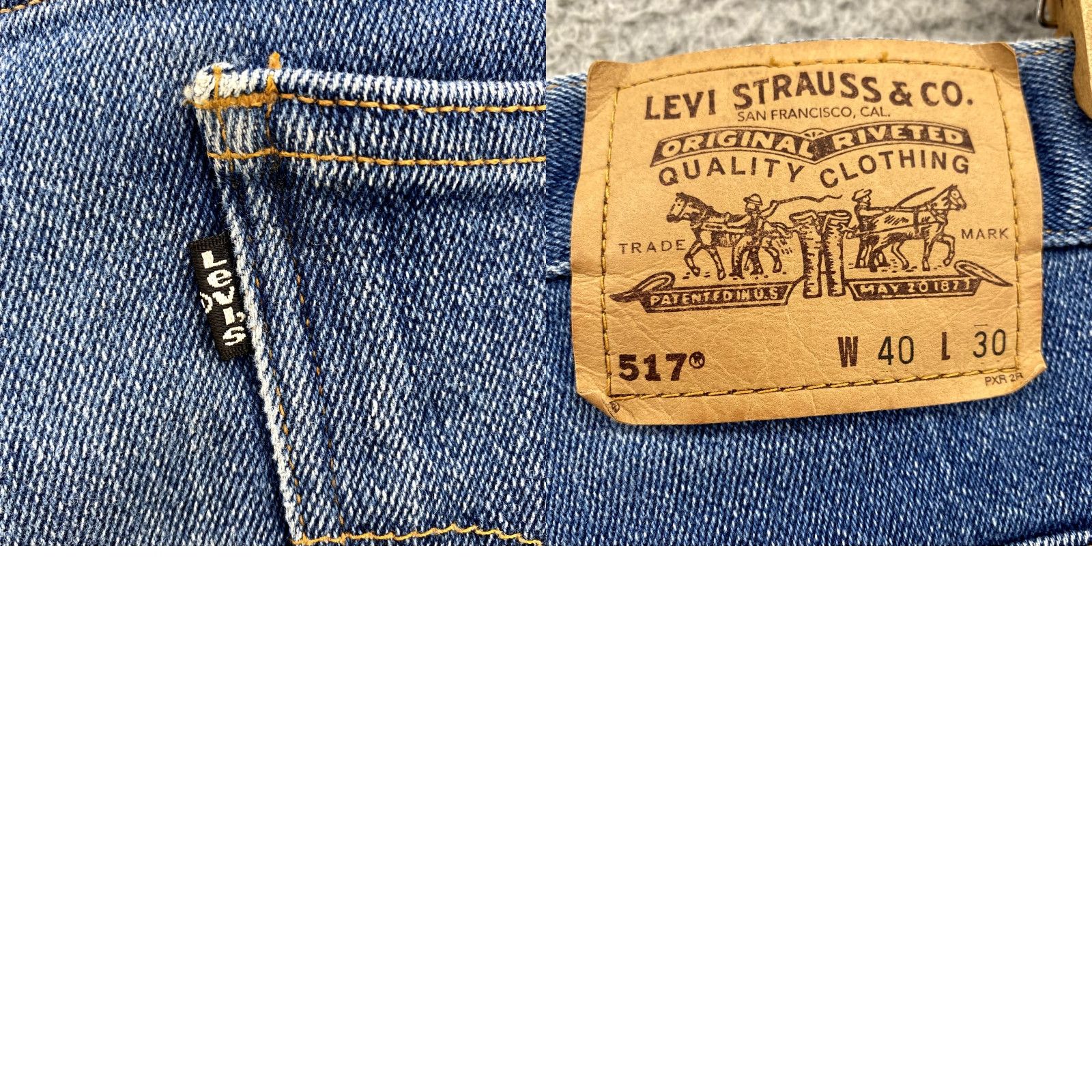 Levi's VINTAGE Levi's Jeans 517 Mens Denim 36x23 Bootcut Cropped Inseam 90s City Western Casual 5-Pocket Levi's 500 Series Jeans Size US 36 / EU 52 - 9 Thumbnail