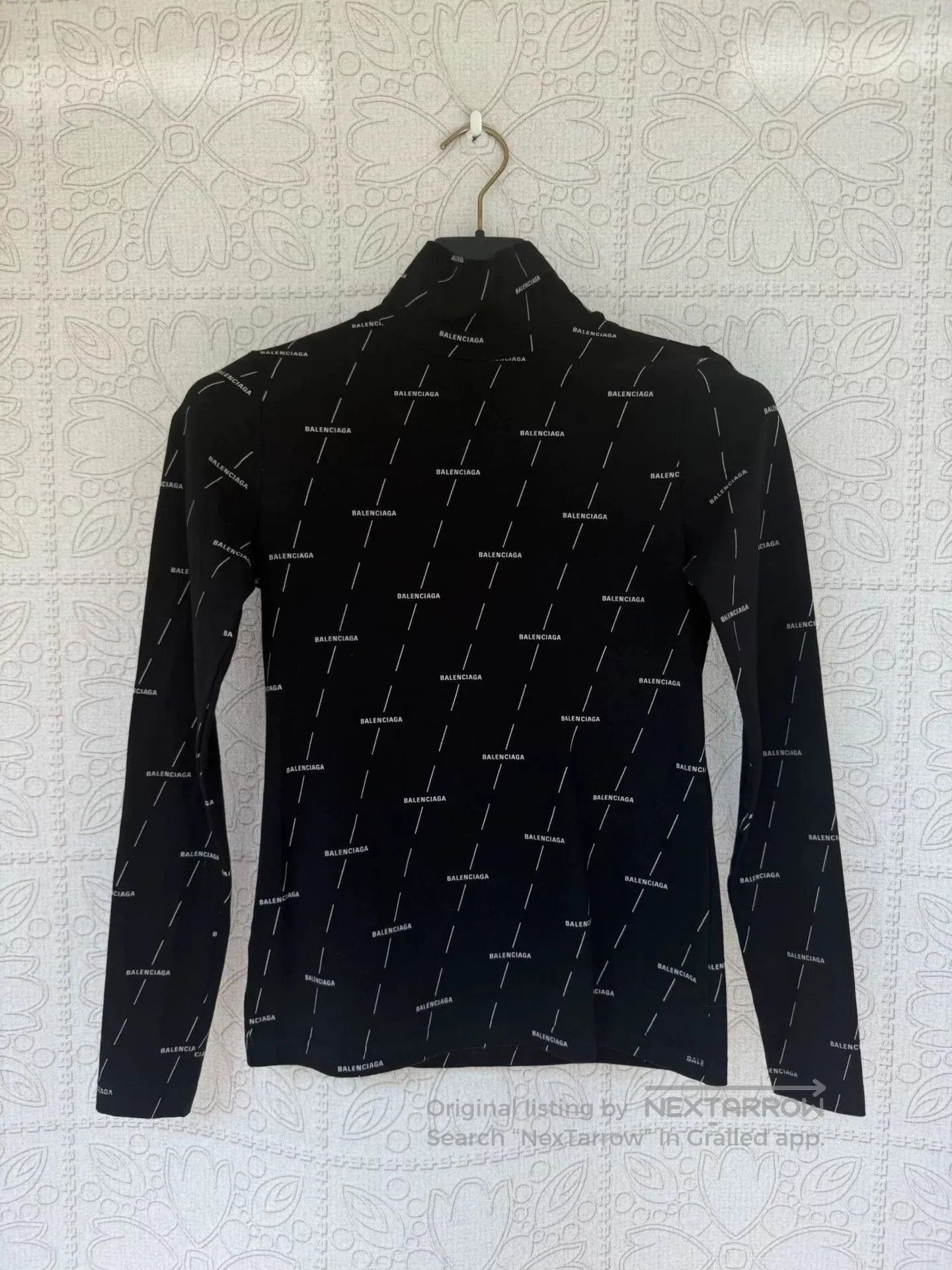 Balenciaga balenciaga long sleeve top with logo print. Size US S / EU 44-46 / 1 - 1 Thumbnail