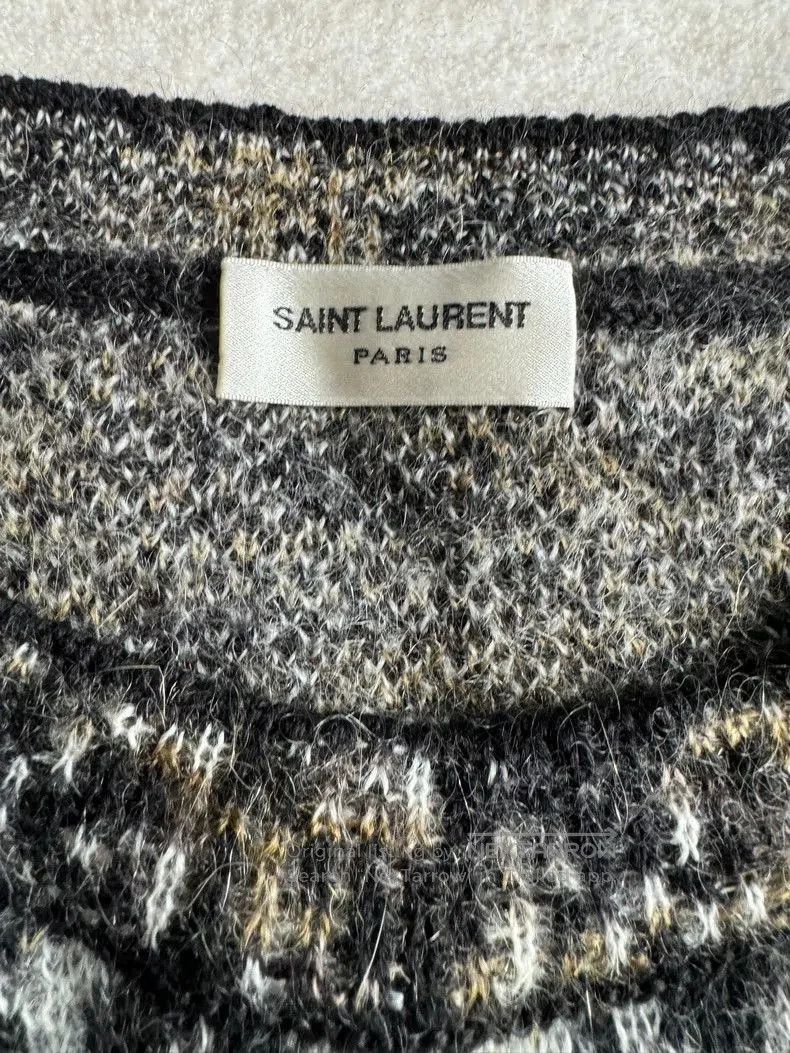 Saint Laurent Paris Saint Laurent Paris Cat leopard print sweater. Size US M / EU 48-50 / 2 - 3 Thumbnail