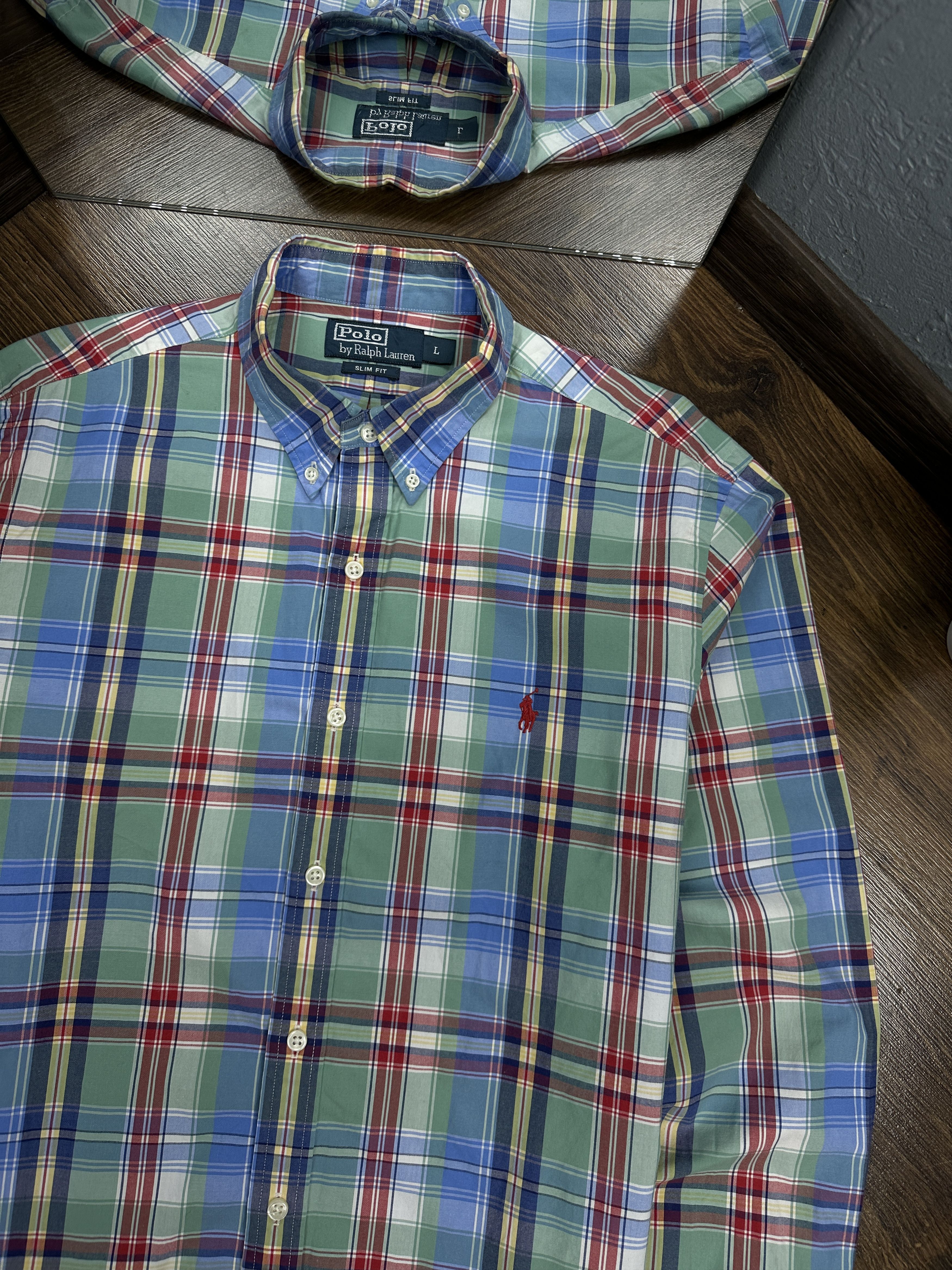 Polo Ralph Lauren × Ralph Lauren Polo Ralph Lauren Vintage Long Sleeve Plaid Shirt y2k Size US L / EU 52-54 / 3 - 2 Thumbnail