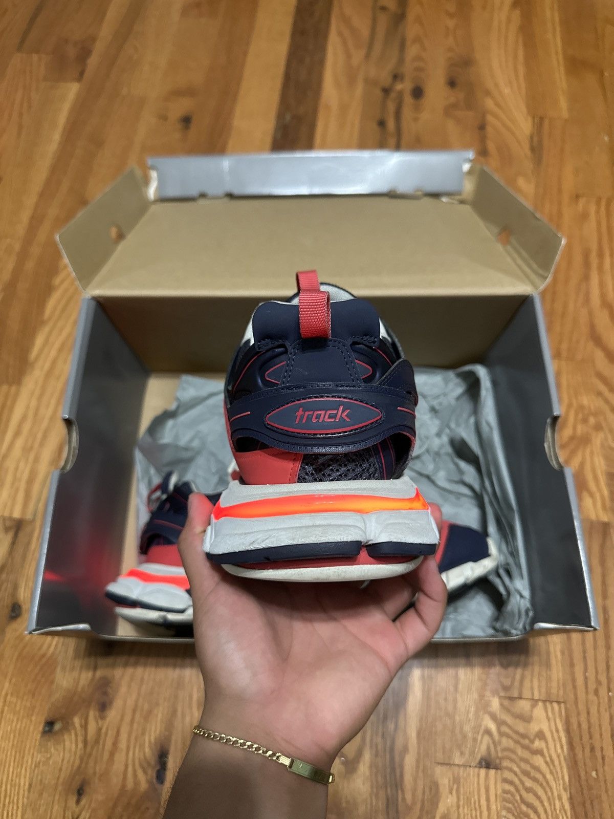 Balenciaga Balenciaga LED Track Red/White Size US 11 / EU 44 - 9 Thumbnail