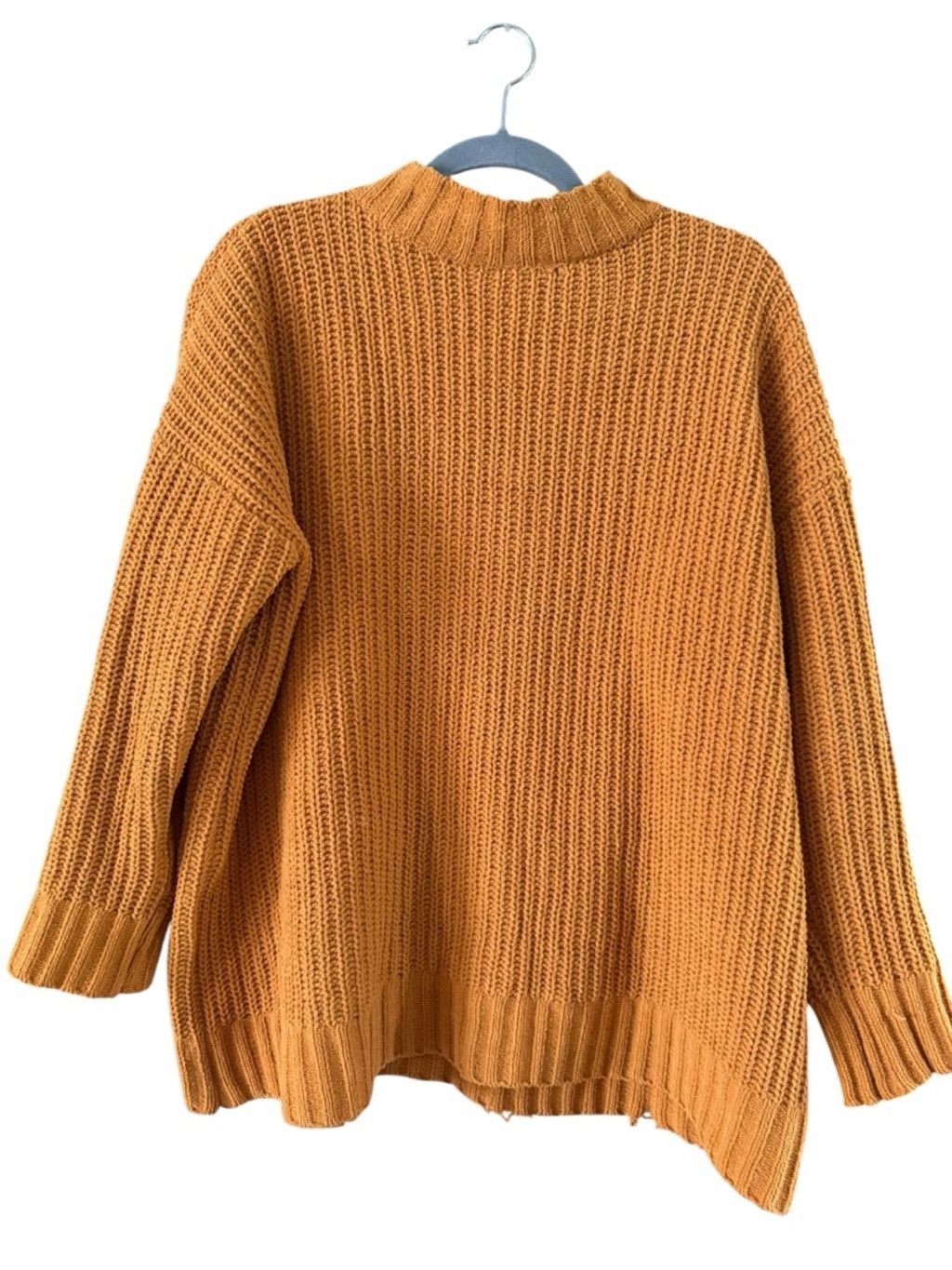 Arizona Jean Co. Women's Arizona Jean Co Orange Ribbed Mock Neck Sweater M Size M / US 6-8 / IT 42-44 - 10 Thumbnail