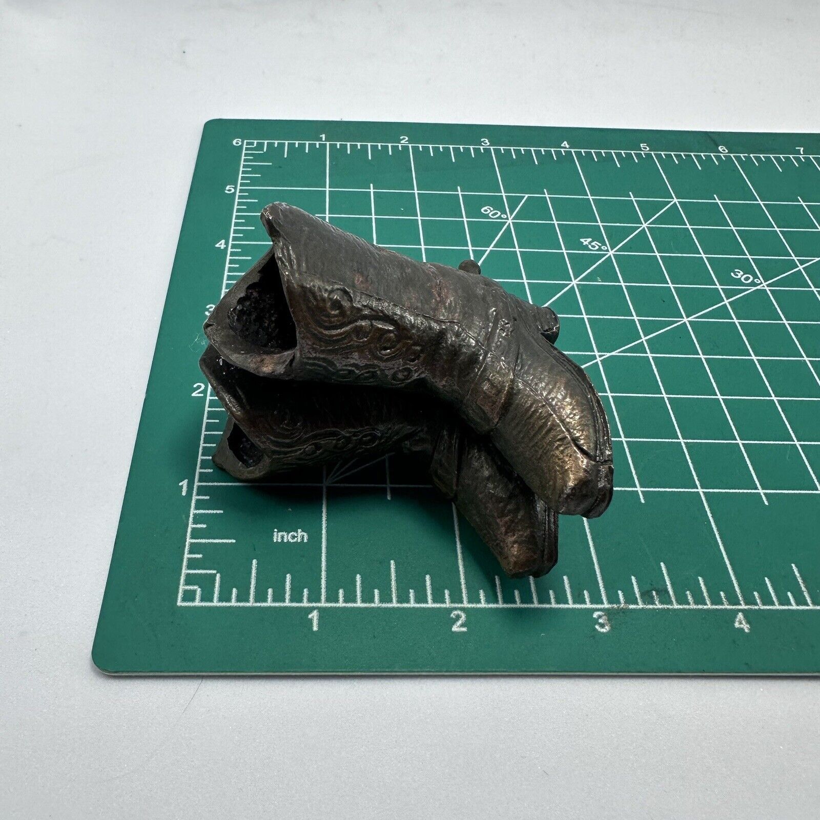 Unknown London 2-1/2" VTG Brass Cowboy Cowgirl Boots Figurine Decor Western Size ONE SIZE - 11 Thumbnail