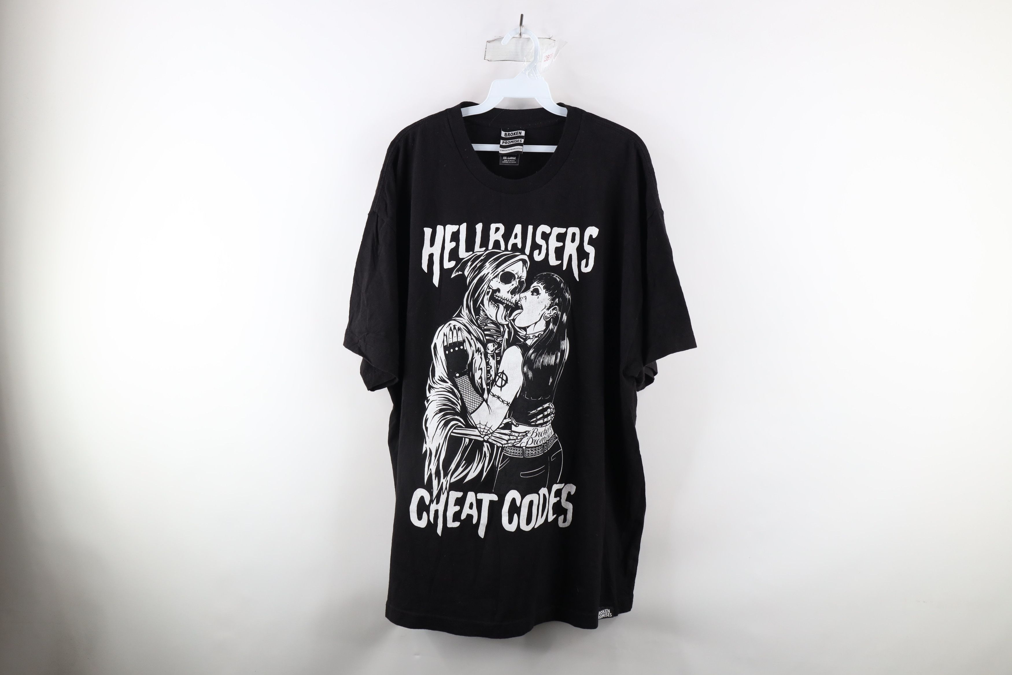 Vintage Broken Promises x Cheat Codes Grim Reaper T-Shirt Black Size US XXL / EU 58 / 5 - 1 Thumbnail