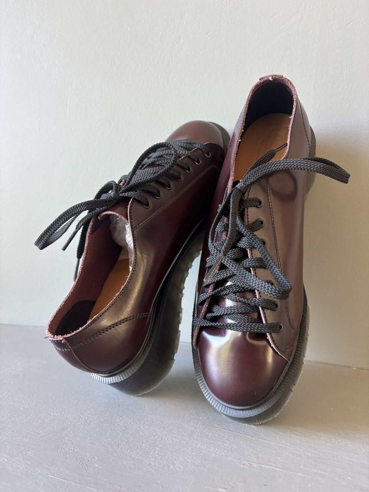 Other Denson Platform Monkey Shoes Men's Burgundy (UK6/US7) Size US 7 / EU 40 - 6 Thumbnail