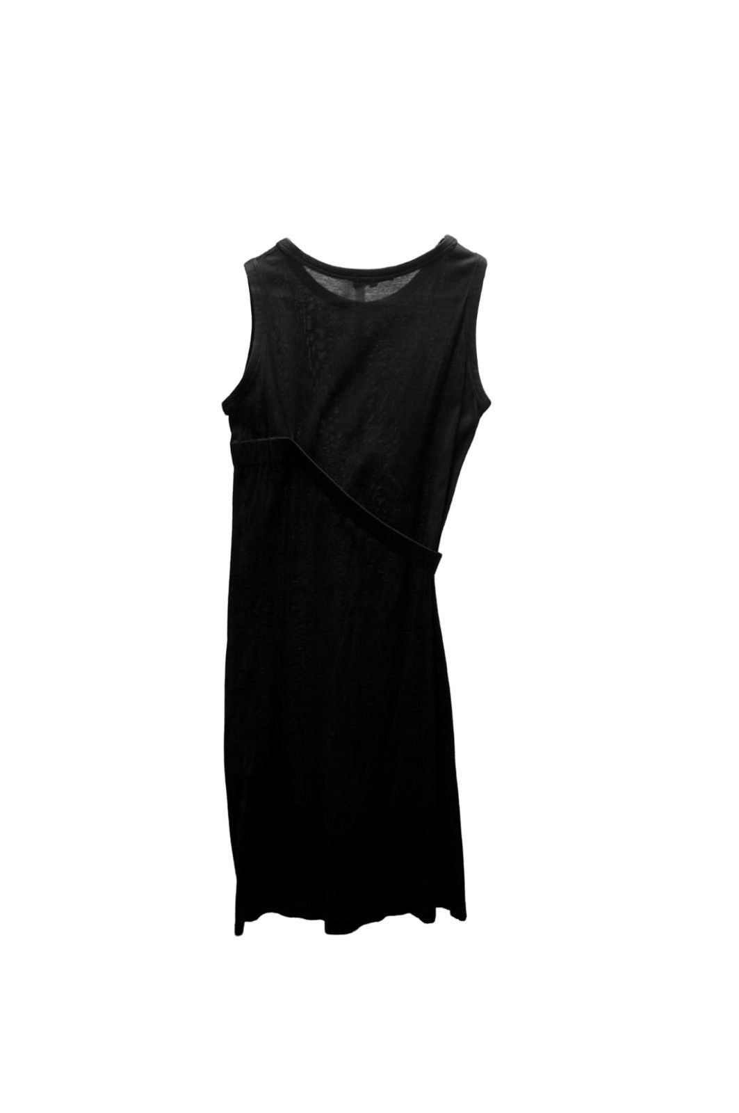 image of Helmut Lang S/s 1990S Bondage Asymmetrical Midi Dress in Black, Women's (Size Small)