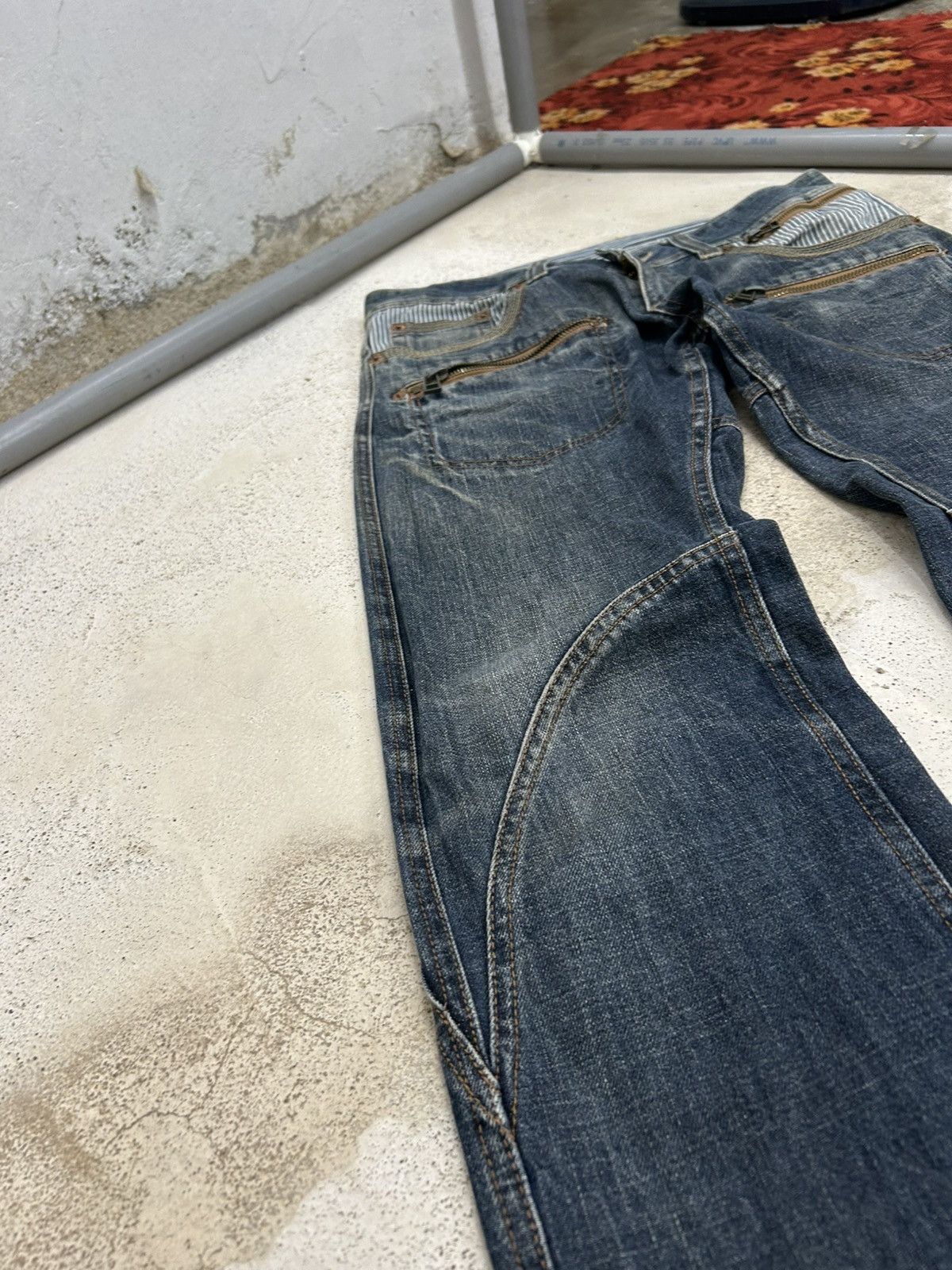 Japanese Brand Made In Heaven Unique Knee Arrow Kapital Style Junya Watanab Size US 33 - 6 Thumbnail