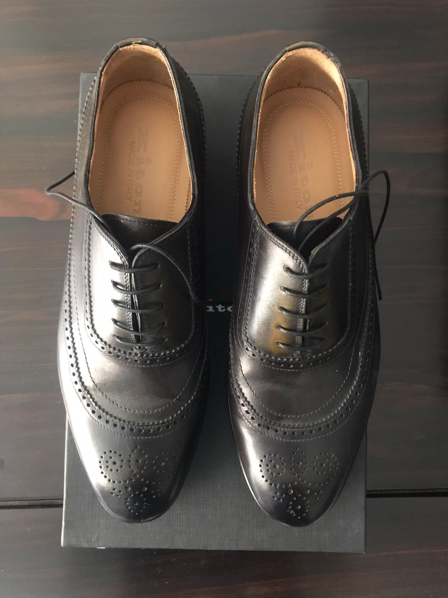 Santoni Handmade Italian Leather Dress Shoes Size US 8 / EU 41 - 1 Thumbnail