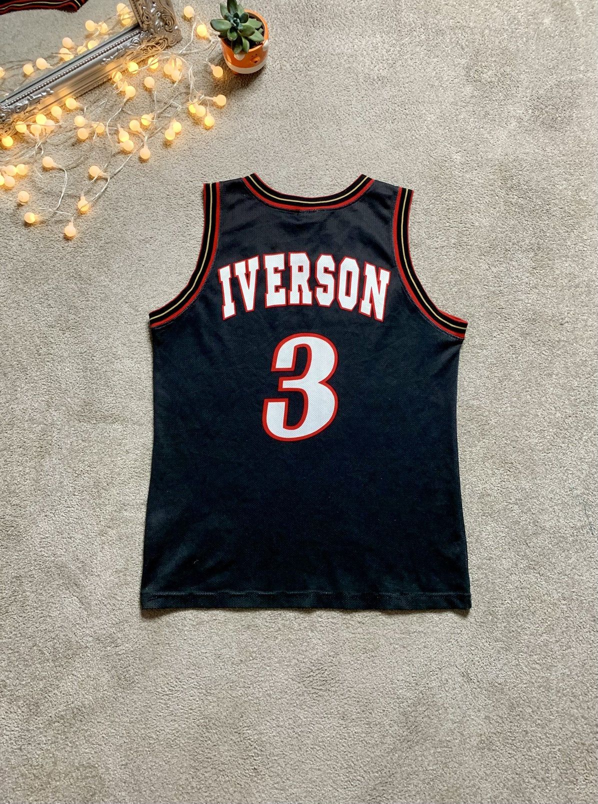 Champion Vintage Champion sixers #3 iverson NBA very rare grail Size US S / EU 44-46 / 1 - 11 Thumbnail