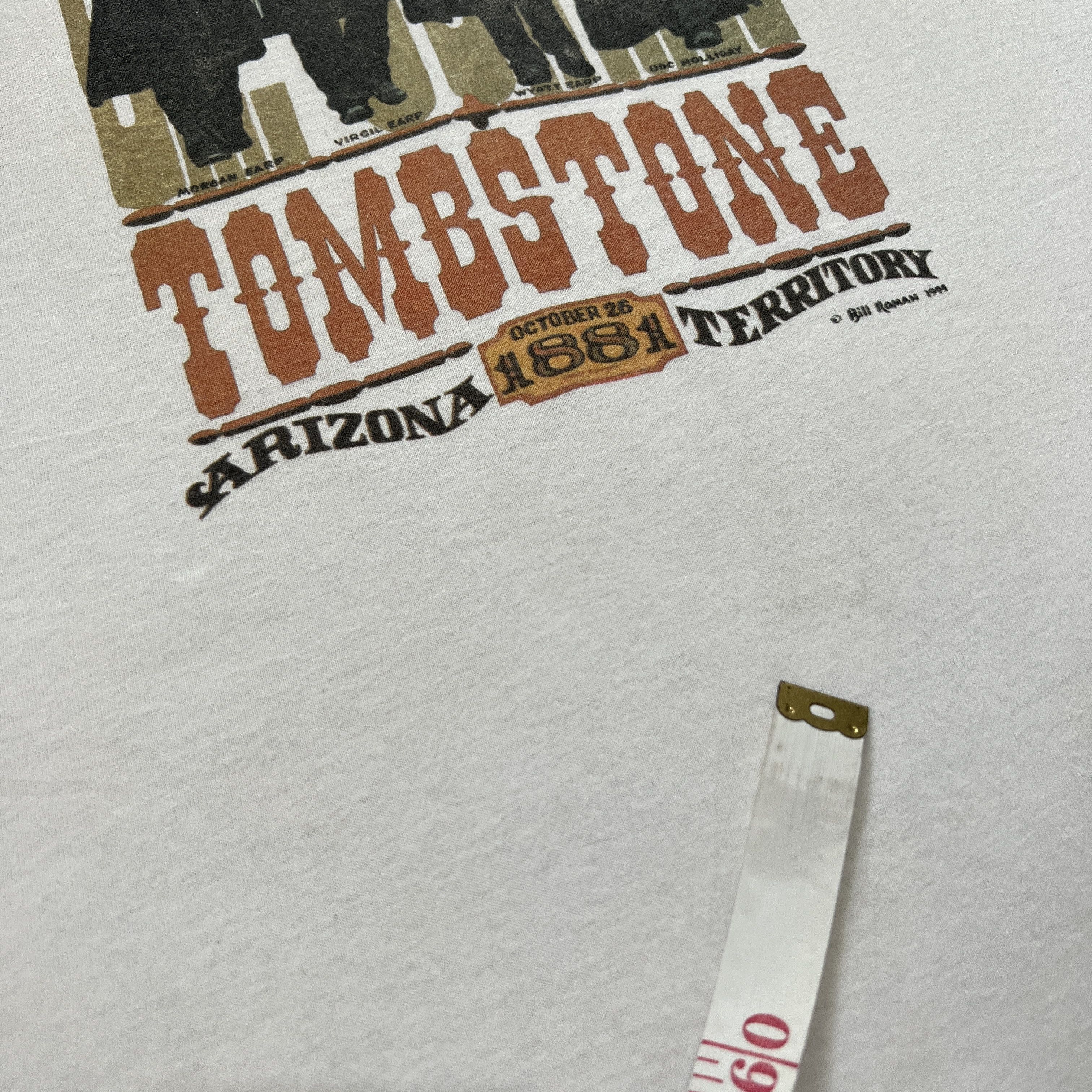 Vintage Vintage 90s Tombstone Cowboy Movie Promo Tee Shirt Size US XXL / EU 58 / 5 - 9 Thumbnail