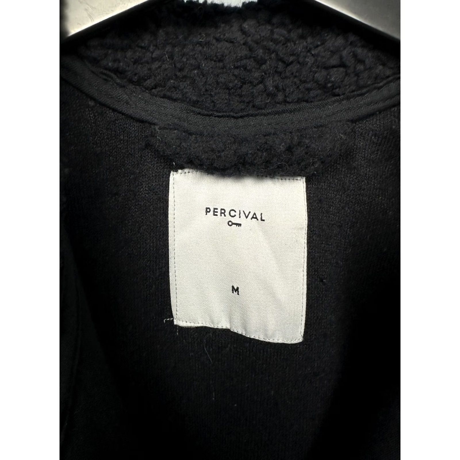 Percival Percival Mens Full Zip Teddy Fleece Sherpa Jacket M Black Size US M / EU 48-50 / 2 - 3 Thumbnail