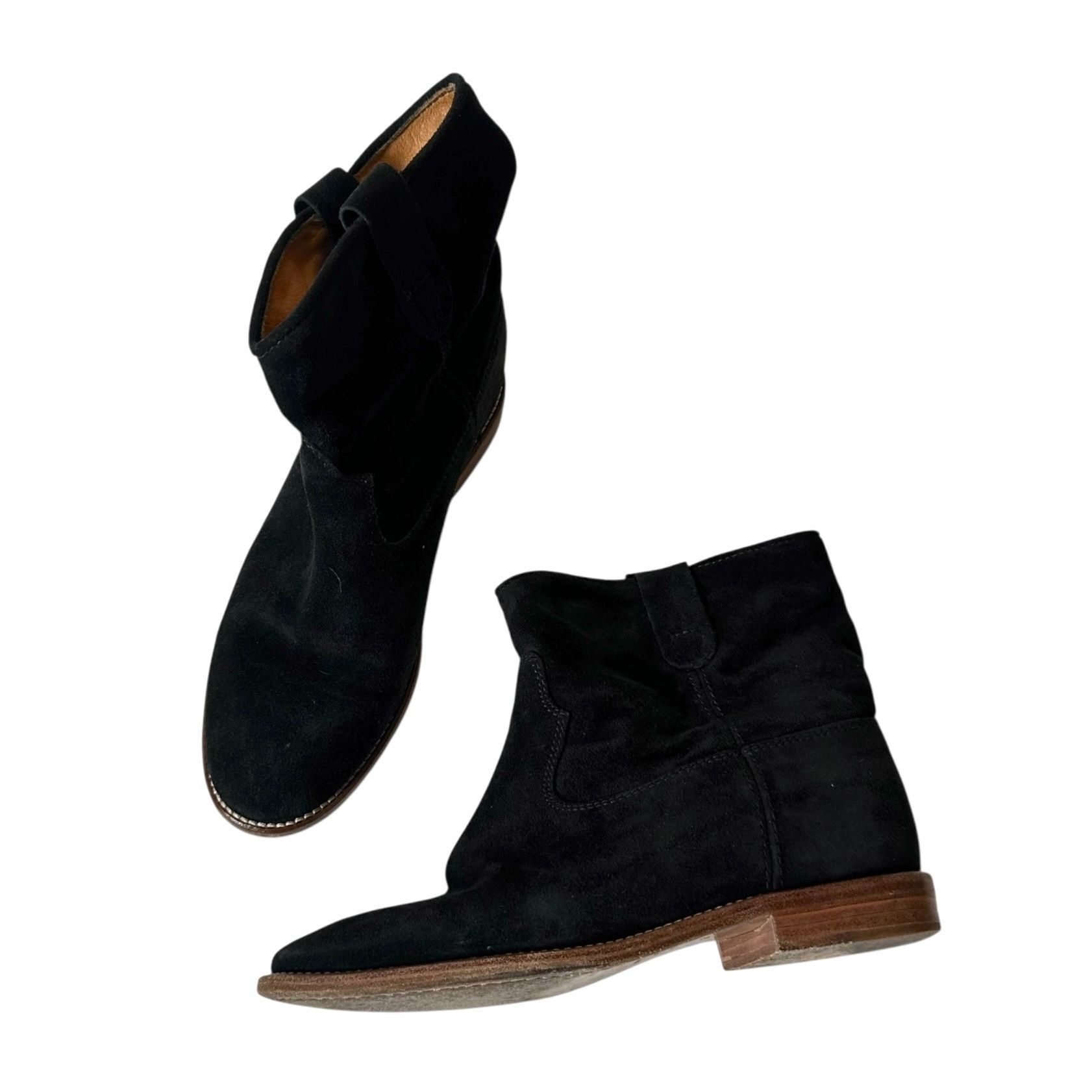 Isabel Marant Etoile Isabelle Marant Etoile Suede Crisi boots. Size 38 EU, Black Size US 8 / IT 38 - 2 Thumbnail