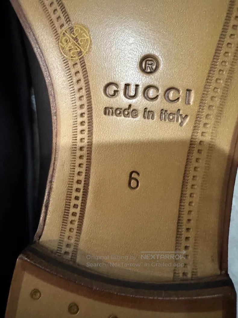 Gucci Guicci Full Print Horseshoe Buckle Loafers Leather Shoes Size US 7 / EU 40 - 7 Thumbnail