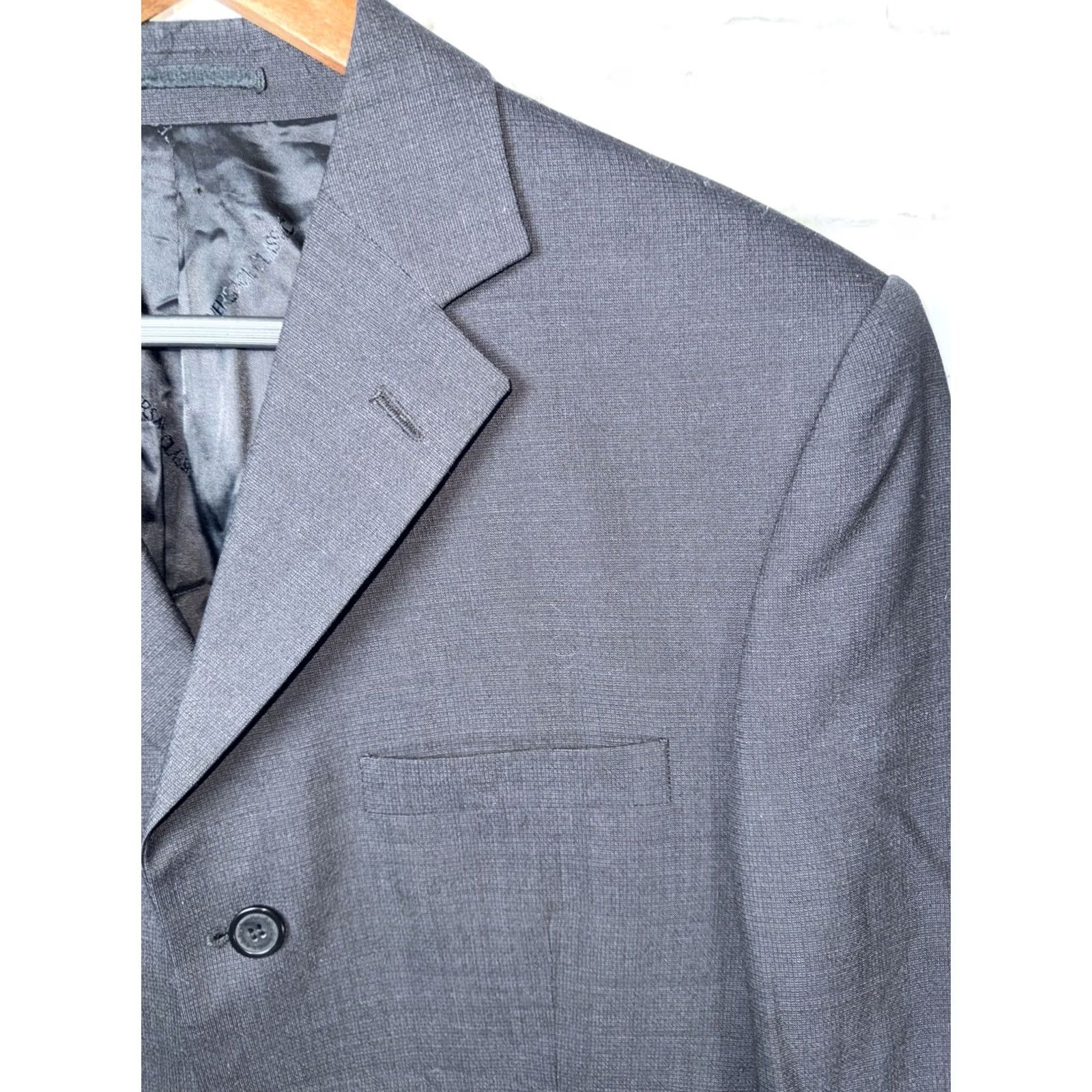 Versace Versace Classic Sport Coat Mens 48 Black 100% Wool 3-button Short Size US M / EU 48-50 / 2 - 2 Thumbnail