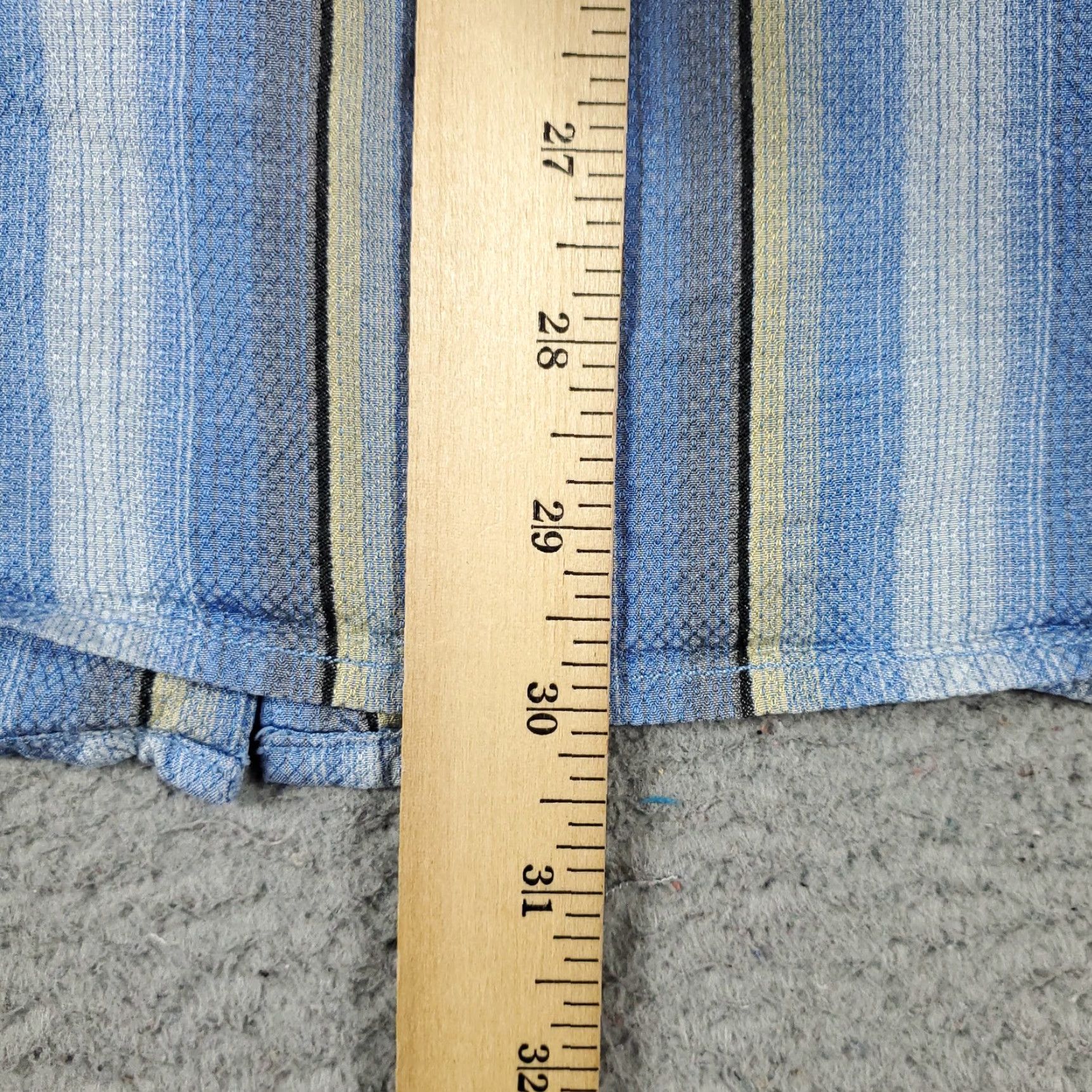 Tommy Bahama Tommy Bahama Shirt Mens M Blue Striped Hawaiian Button-Up Short Sleeve Silk Size US M / EU 48-50 / 2 - 4 Thumbnail