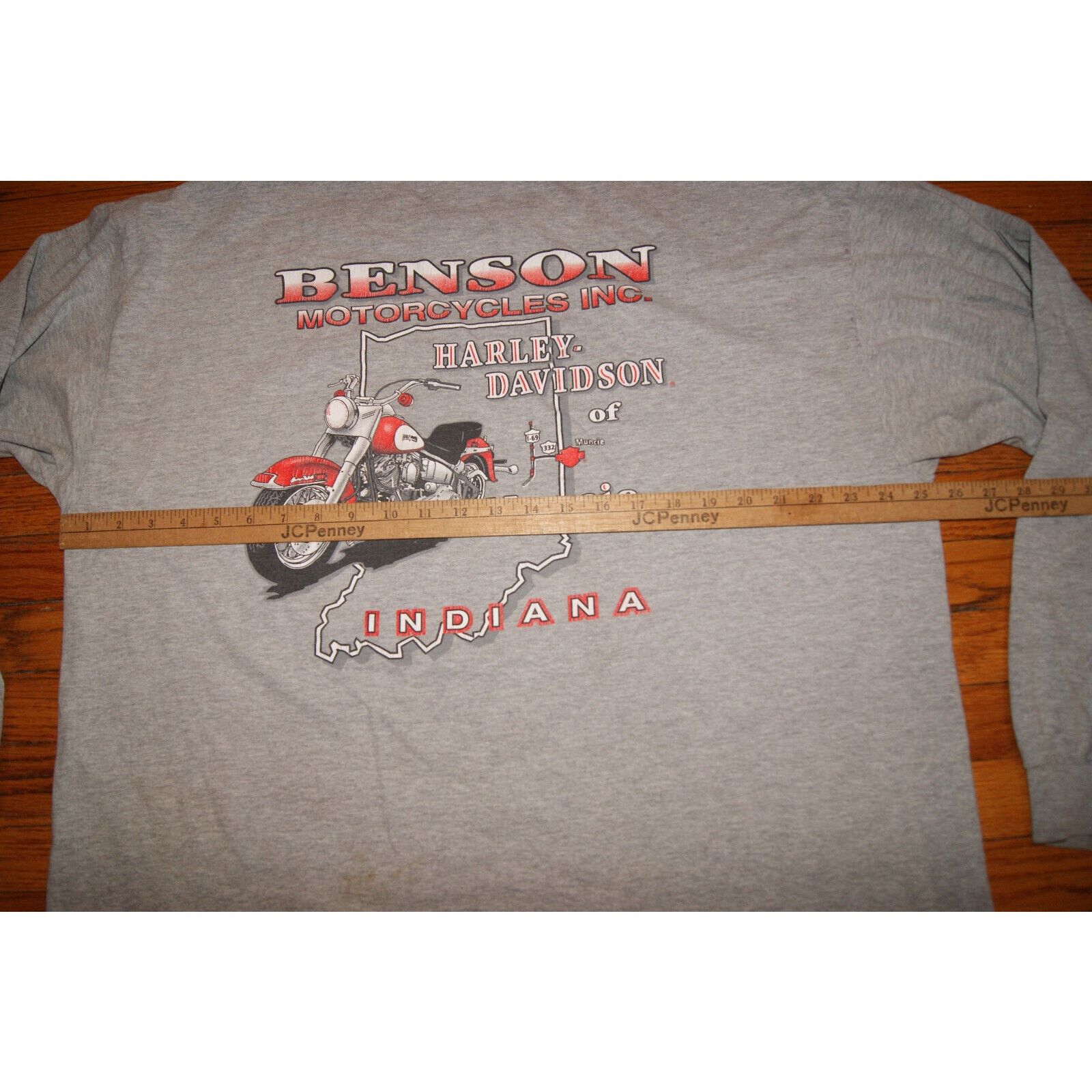 Harley Davidson VTG Harley Davidson Flames 2XL TShirt USA Distressed Size US XXL / EU 58 / 5 - 10 Thumbnail