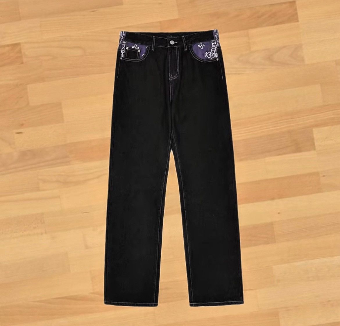 Other Black and purple OEM denims Size US 30 / EU 46 - 1 Thumbnail