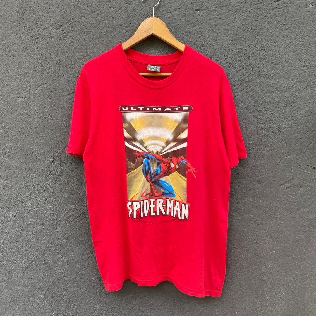 Marvel Comics Thrashed Faded Vintage Spiderman Ultimate Movie Tee Size US M / EU 48-50 / 2 - 1 Thumbnail