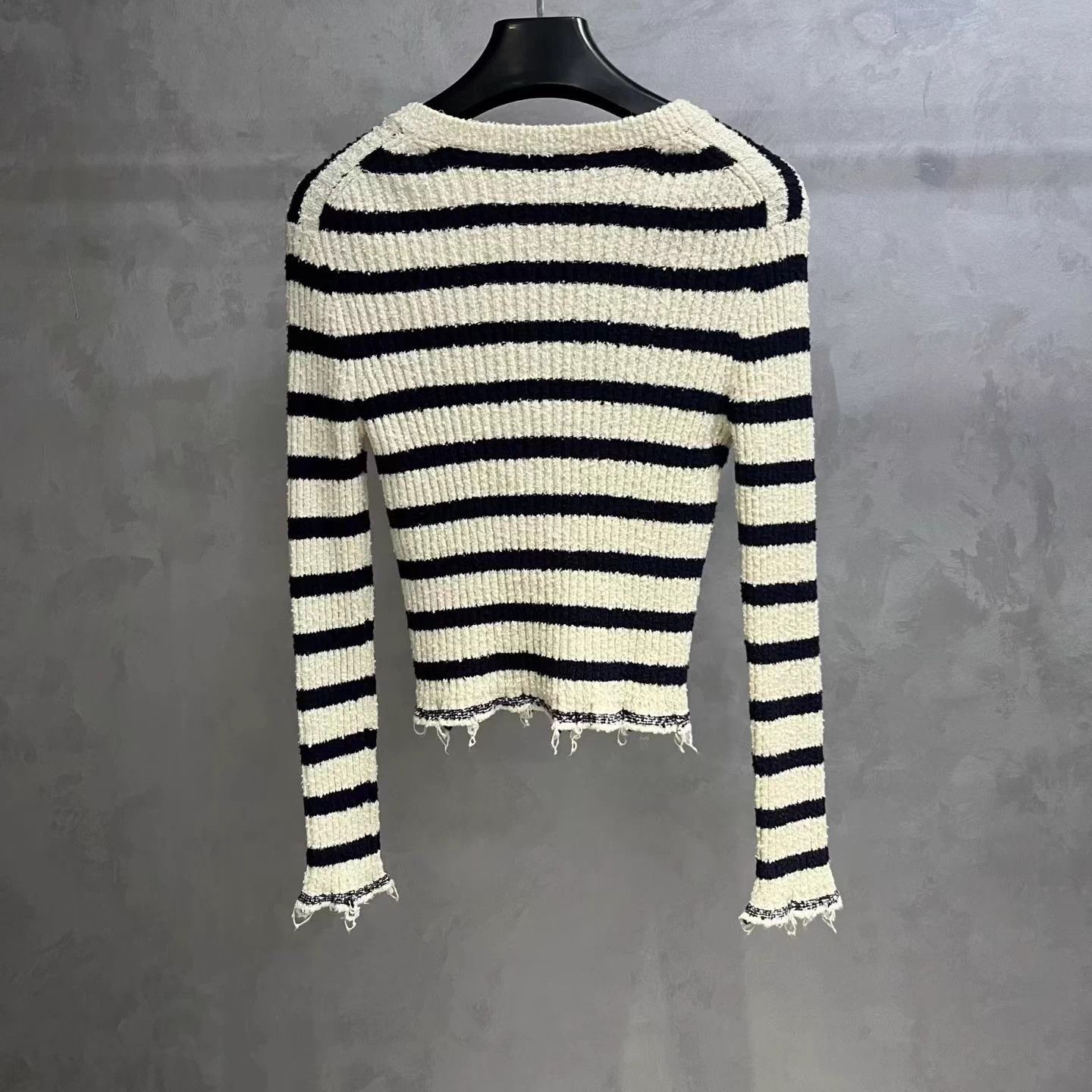 Dior Dior Colorblock Stripe Two-Piece Long-Sleeve Knit Top 36 Size XS / US 0-2 / IT 36-38 - 2 Thumbnail