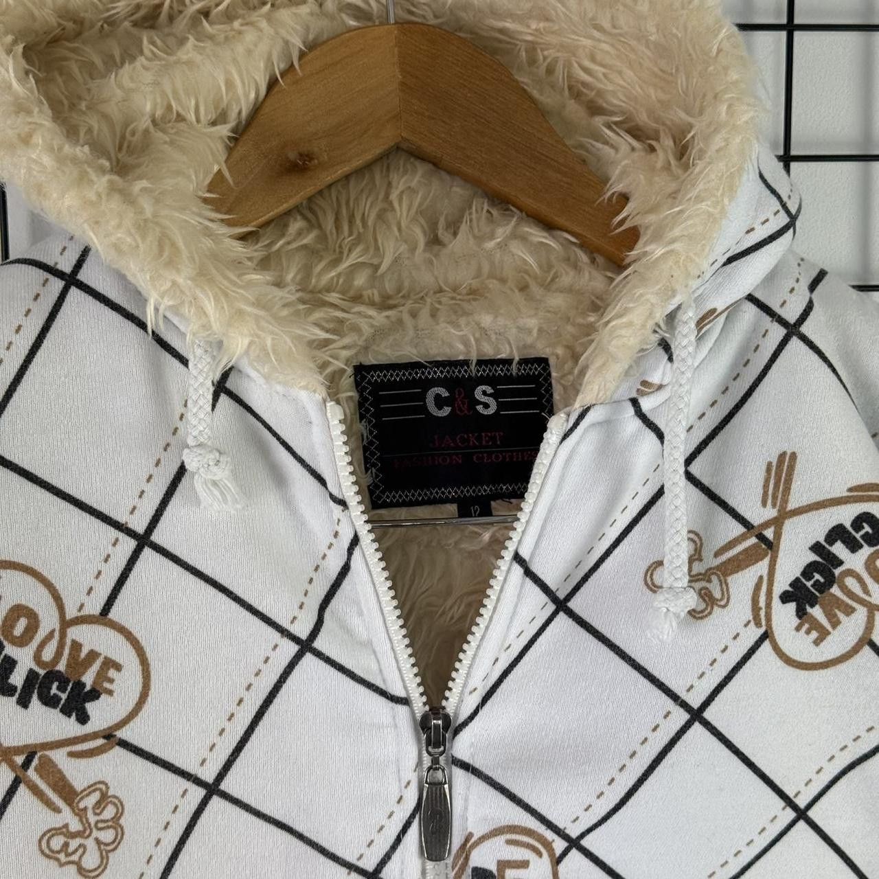 Vintage Vintage y2k Faux Fur Jacket Zip Up Hoodie Sherpa Size XS / US 0-2 / IT 36-38 - 6 Thumbnail