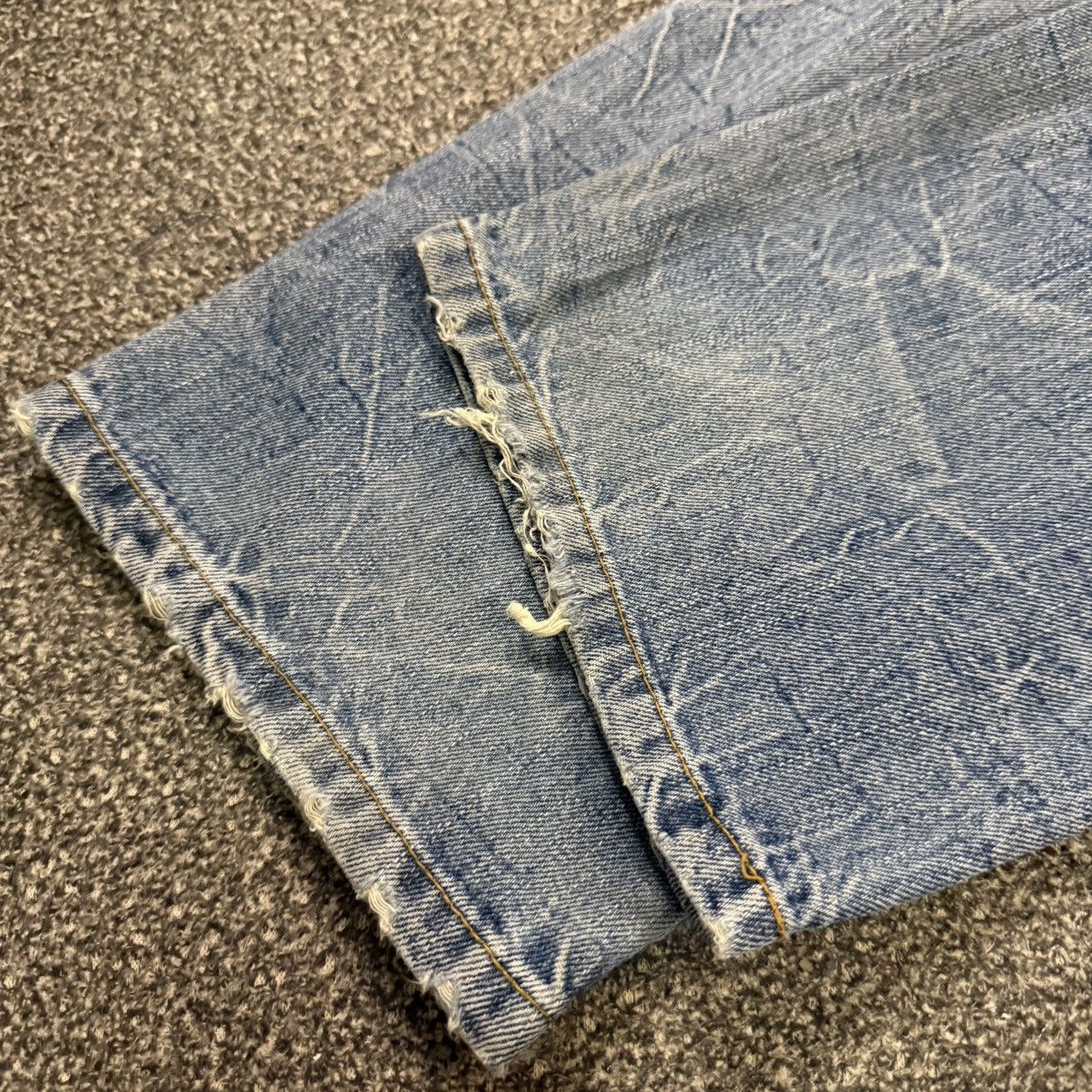 If Six Was Nine 🔥🇺🇸 Vintage Y2K Levis 522 Distressed Denim Size US 31 - 8 Thumbnail