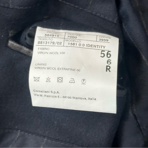 Corneliani Corneliani Mens Wool Topcoat 46 Navy IT 56 NWT $1895 Size US XL / EU 56 / 4 - 8 Thumbnail