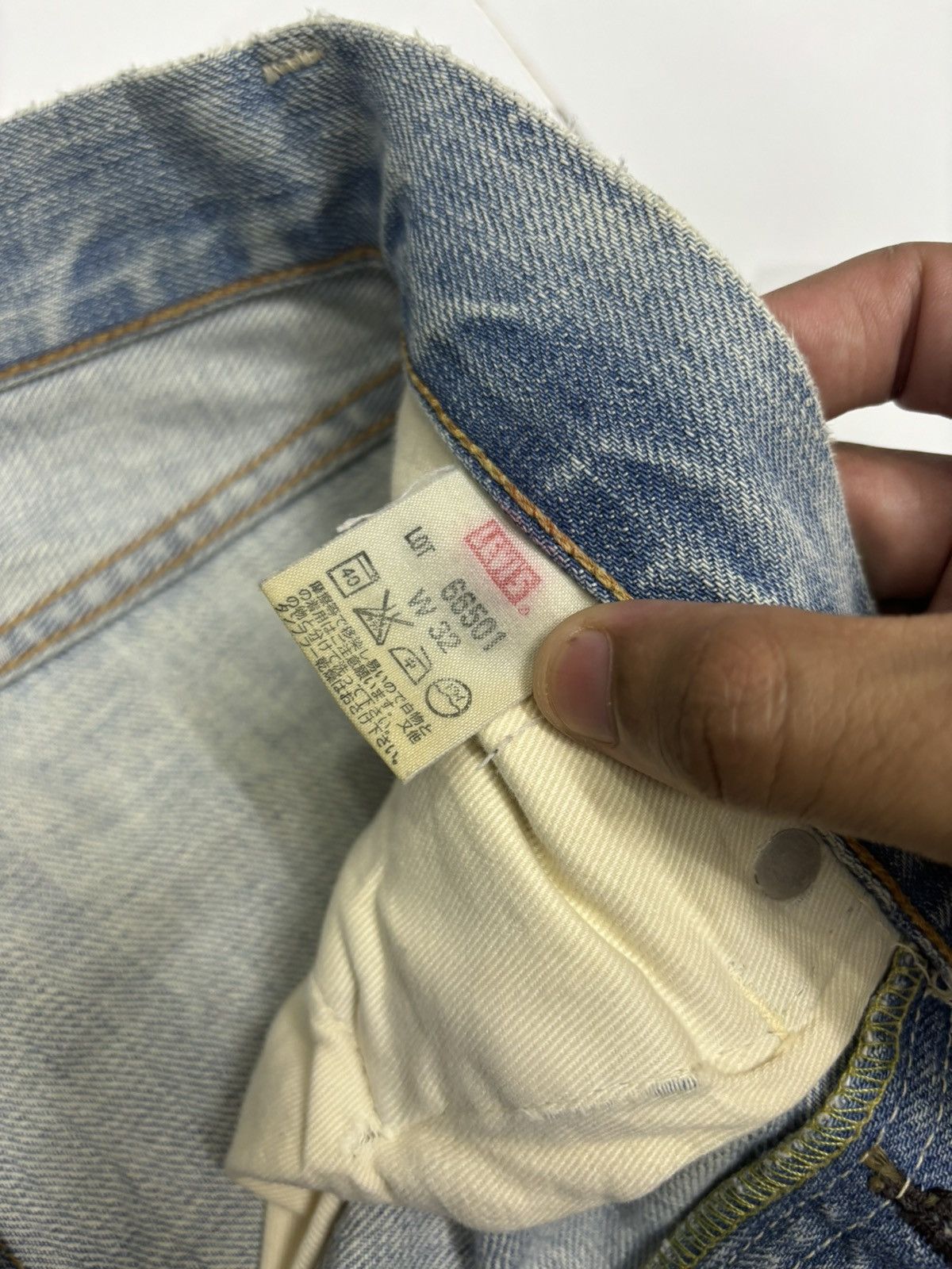 Japanese Brand × Levi's × Vintage Vintage Levis 501 Selvedge Zipper Flare Distress Denim Jeans Size US 30 / EU 46 - 14 Thumbnail