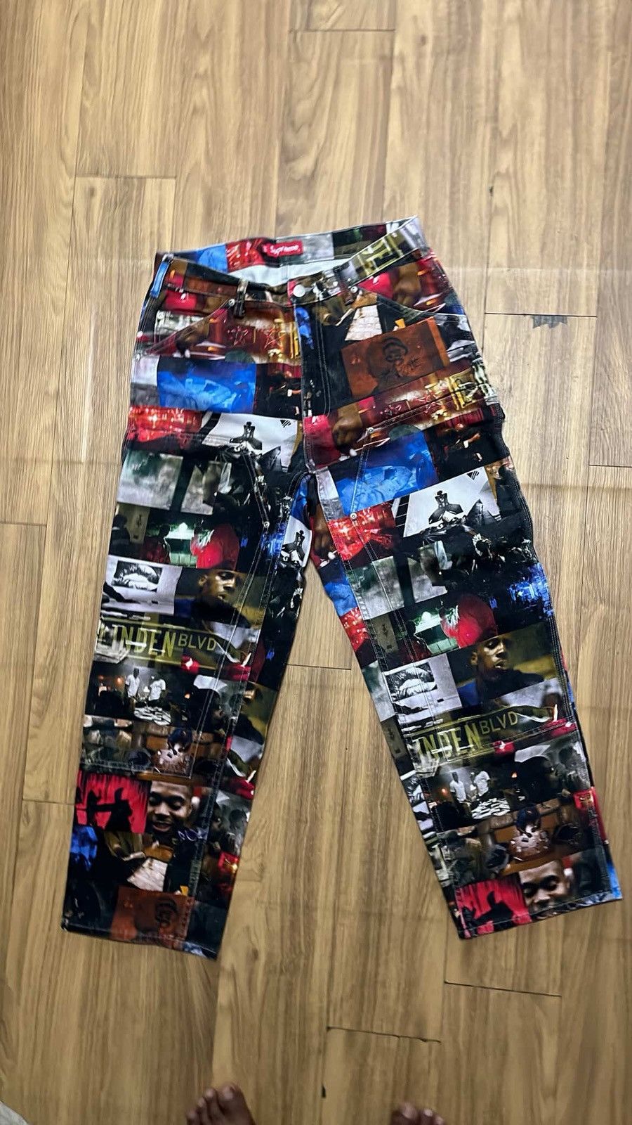 Supreme Supreme Nas and Dmx collage Double knee denim pant Size US 30 / EU 46 - 5 Thumbnail