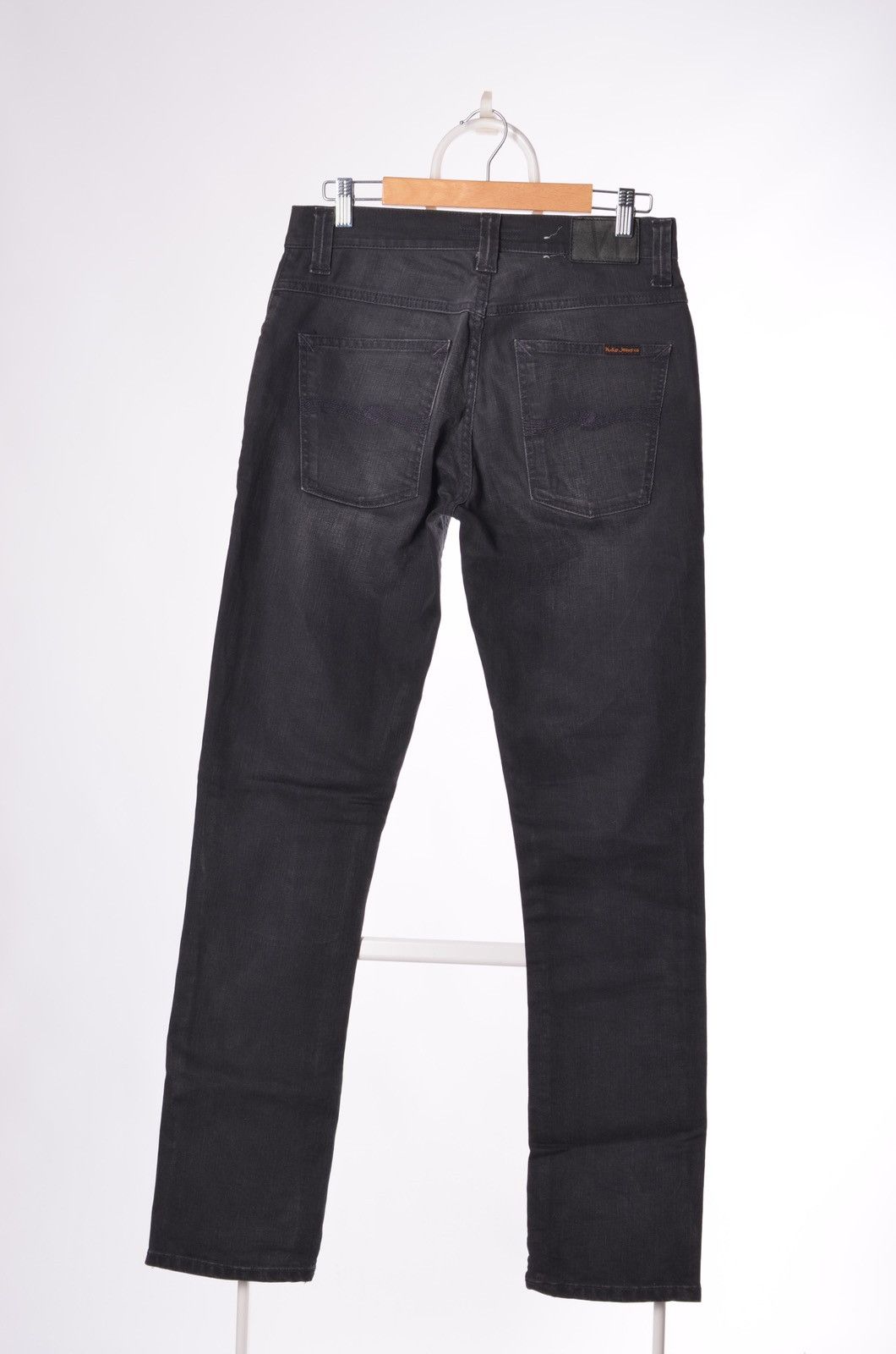 Nudie Jeans Nudie Jeans Grim Tim Broken Black Denim Pants Size US 31 - 2 Thumbnail