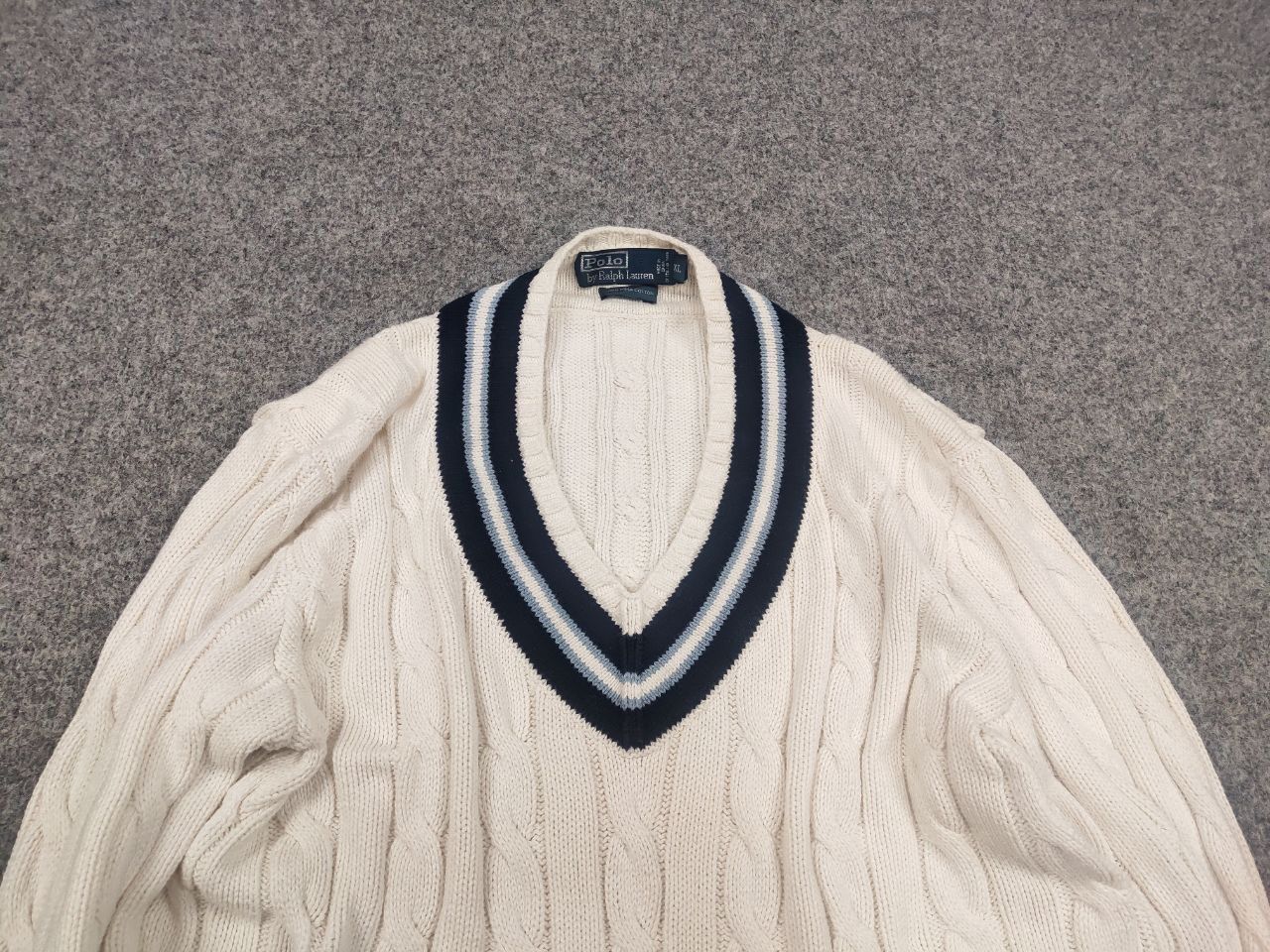 Polo Ralph Lauren Vintage 80's Polo Ralph Lauren Cricket Jumper Tennis Sweater Size US XL / EU 56 / 4 - 4 Thumbnail