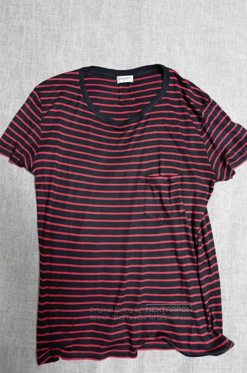 Saint Laurent Paris Saint Laurent Paris Pocket T-Shirt i Size US L / EU 52-54 / 3 - 1 Thumbnail