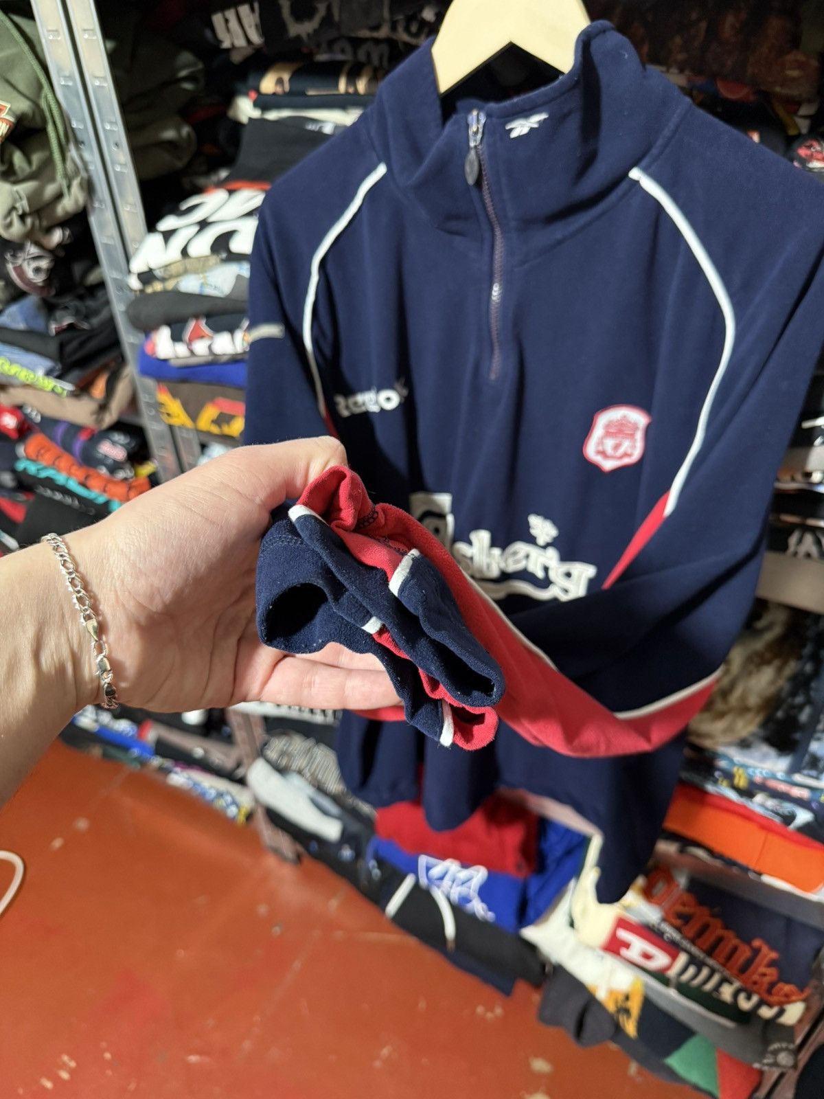 Reebok LIVERPOOL SOCCER TRAINING 1/4 ZIP SWEATSHIRT FLEECE REEBOK Size US XXL / EU 58 / 5 - 9 Thumbnail