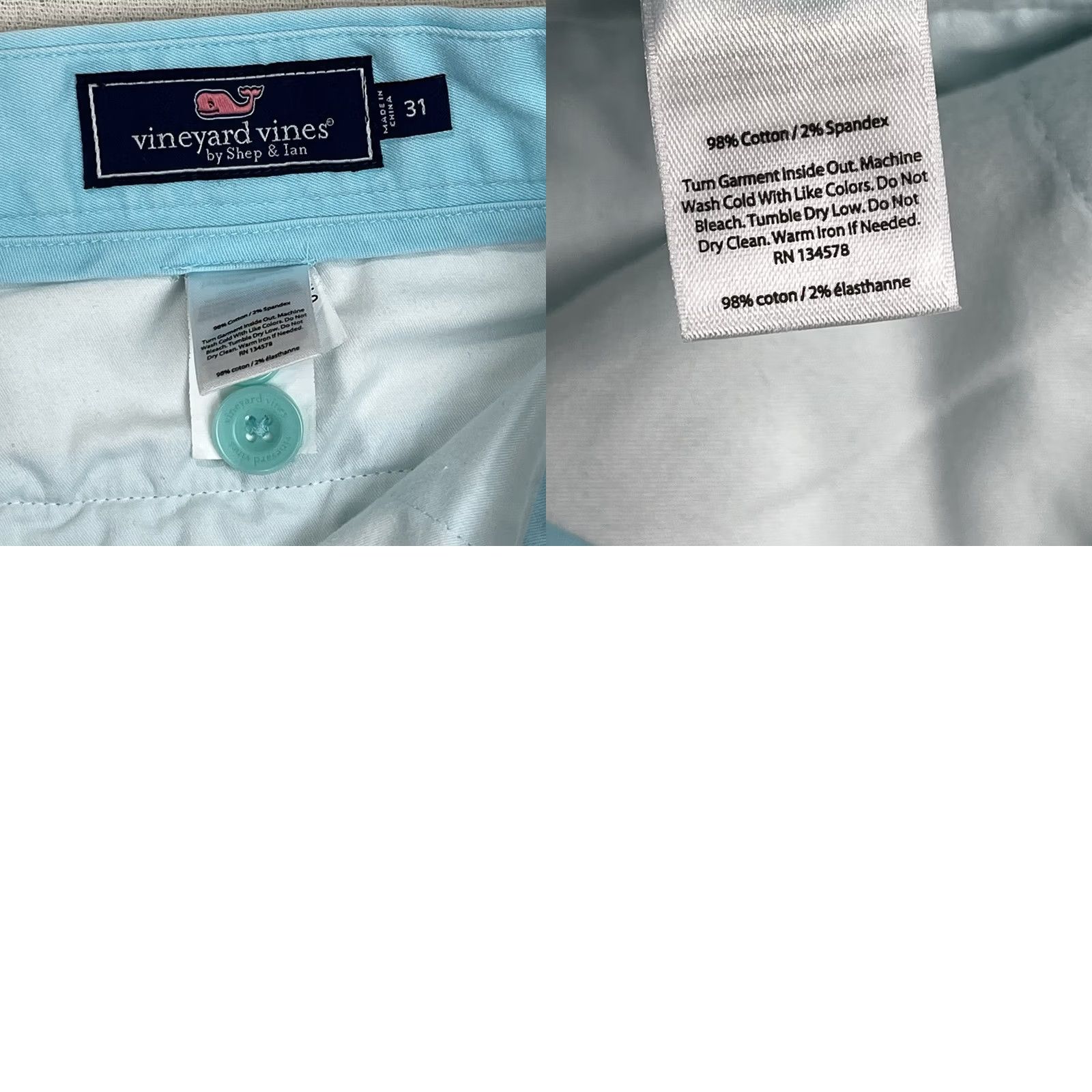 Vineyard Vines Vineyard Vines Men’s Stretch Breaker Shorts Blue Lacrosse All Over Print Size 31 Mens Beach Sports Preppy 90s? Size US 31 - 8 Thumbnail