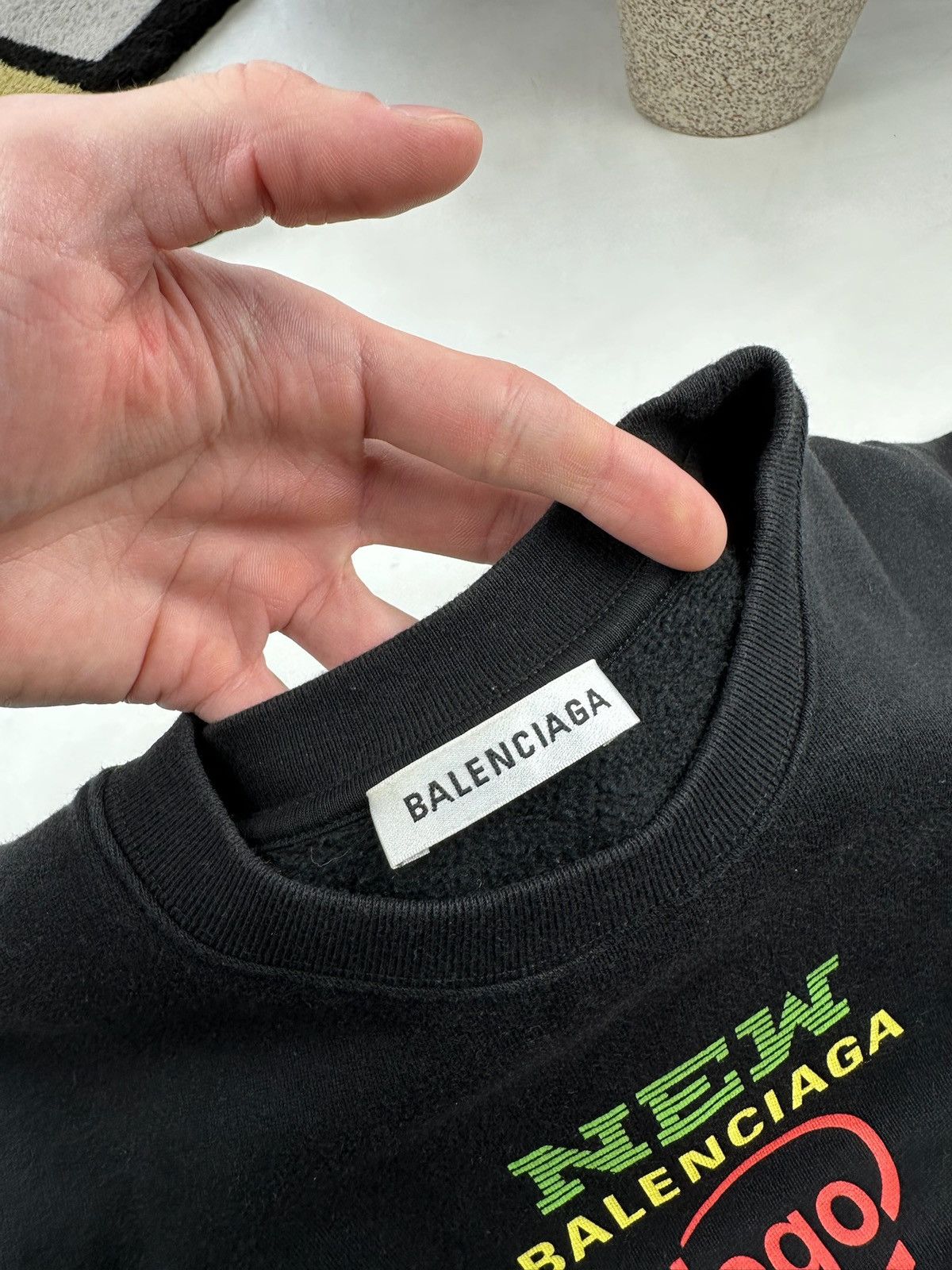 Balenciaga Balenciaga Logo Crewneck Sweatshirt Size XS / US 0-2 / IT 36-38 - 3 Thumbnail