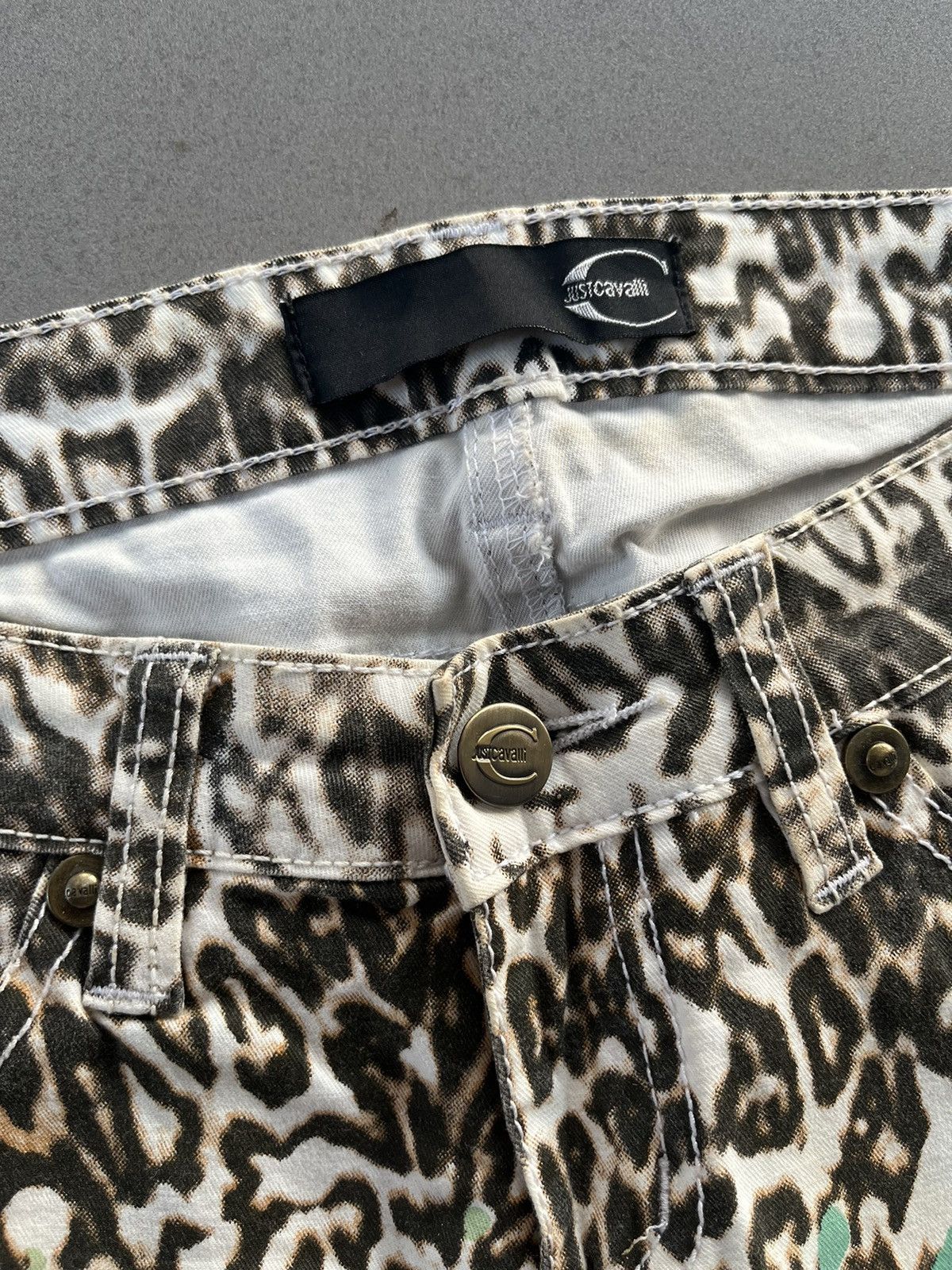 Just Cavalli SS01 Just Cavalli Abstract Paint Pants Size 27" / US 4 / IT 40 - 8 Thumbnail