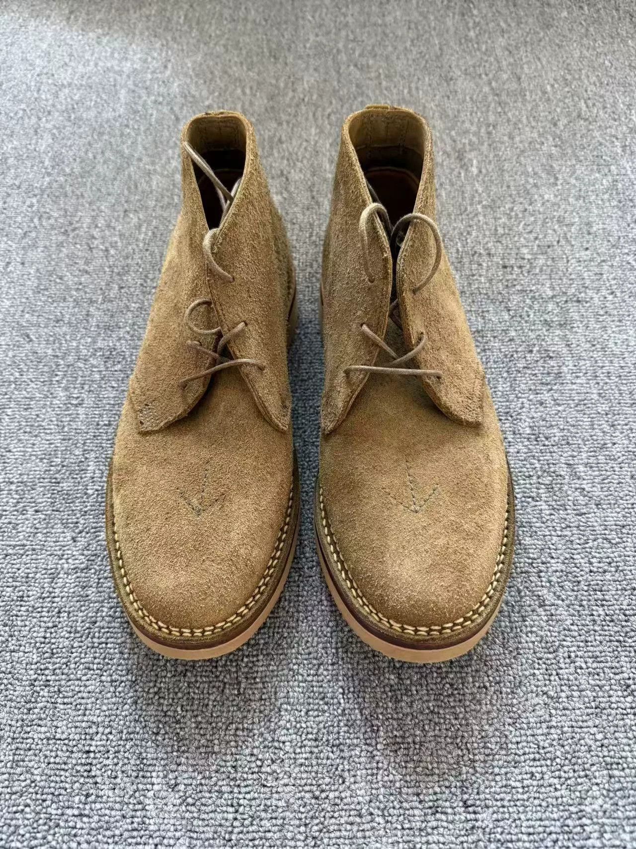 Viberg Viberg Chukka Mocha Suede Boots Size US 9 / EU 42 - 1 Thumbnail