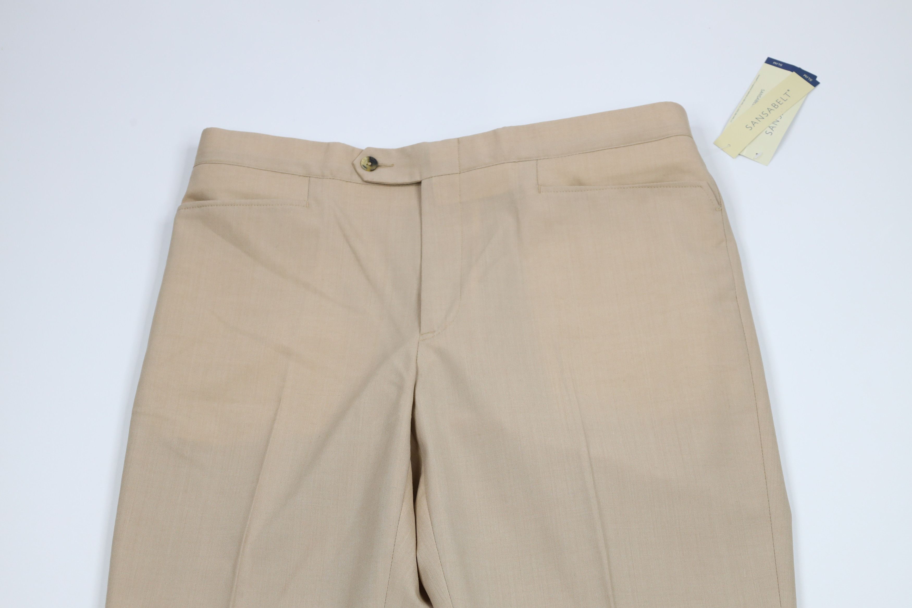 Vintage Deadstock Vintage 90s Streetwear Slim Chino Pants Beige Size US 36 / EU 52 - 2 Thumbnail