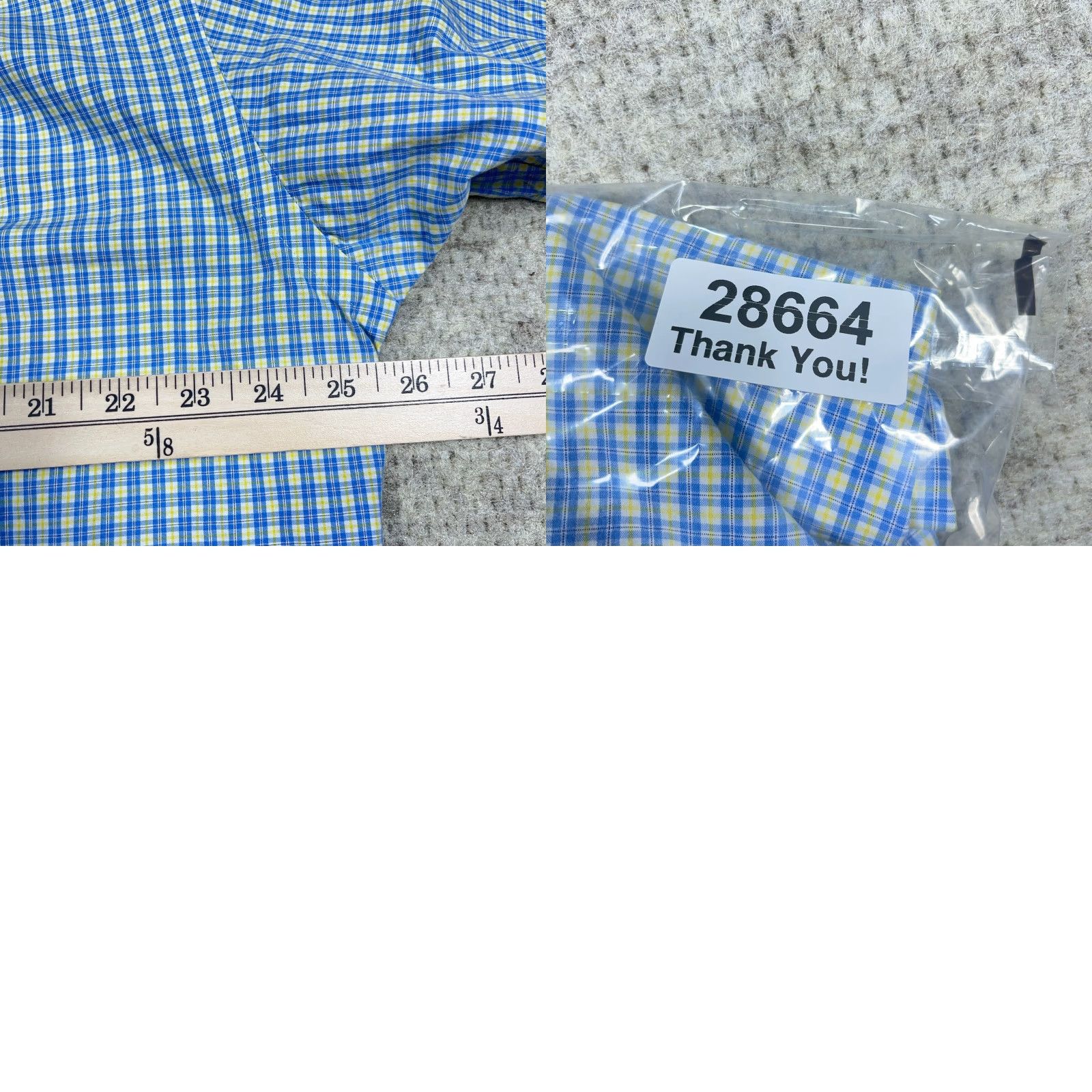 Ralph Lauren Ralph Lauren Shirt Men Large Plaid Button-Up Classic Fit Blue Yellow Camp Poplin Fade? Size US L / EU 52-54 / 3 - 8 Thumbnail