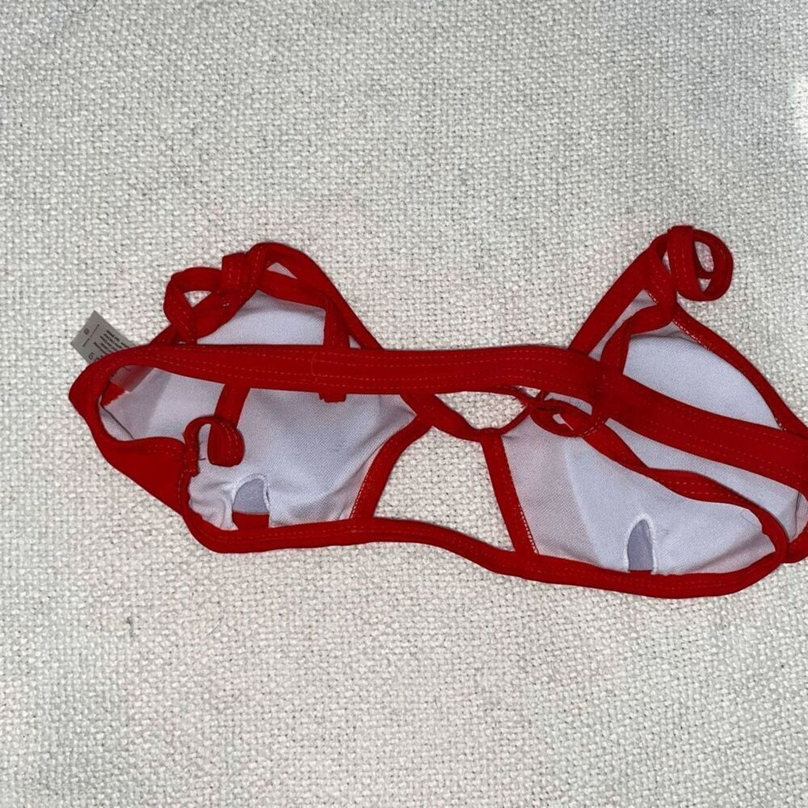 Other Red Peek-A-Boo Bikini Swimsuit Top | Sz S Size S / US 4 / IT 40 - 3 Thumbnail