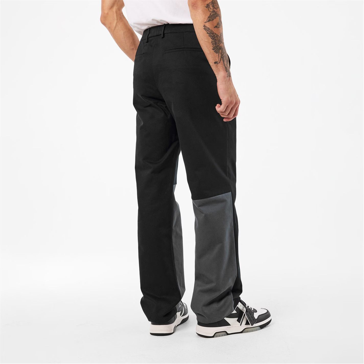 Off-White o1g2r1mq0226 Slim Fit Trousers In Black/Grey Size US 26 / EU 42 - 3 Thumbnail